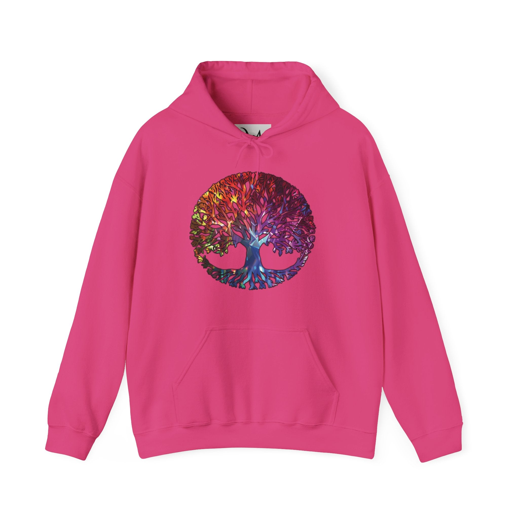 Unapologetically Neurodivergent Hoodie-Holographic Crystal Tree Design, Bold Identity Statement