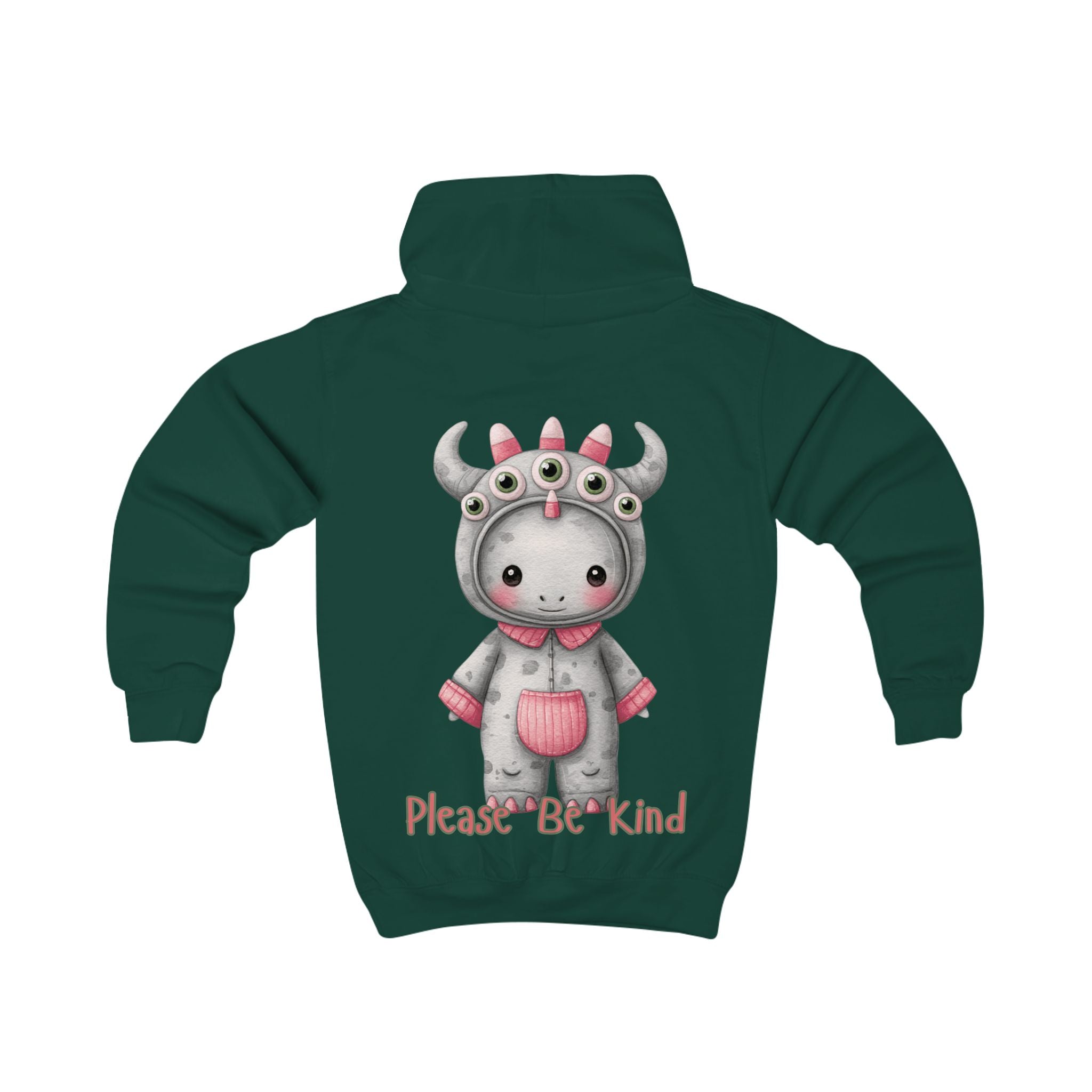 Neurodivergent Kids Hoodie – Please Be Kind Back Print