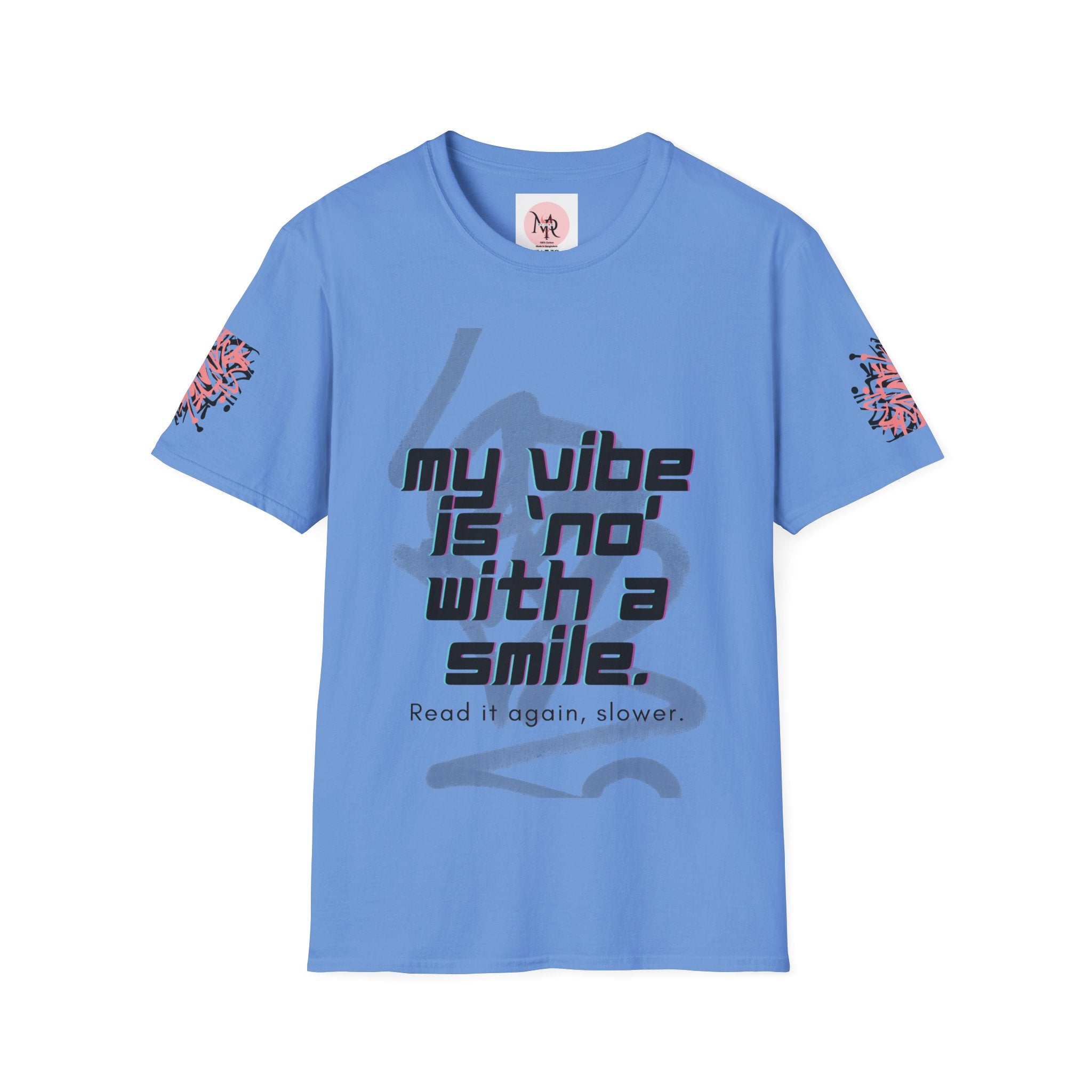 Graffiti Quote Tee – Bold Monochrome