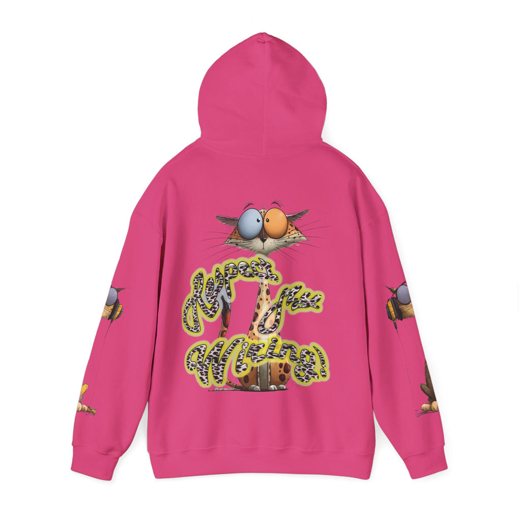 Respect My Wiring Hoodie-Cat Graphic Sweatshirt