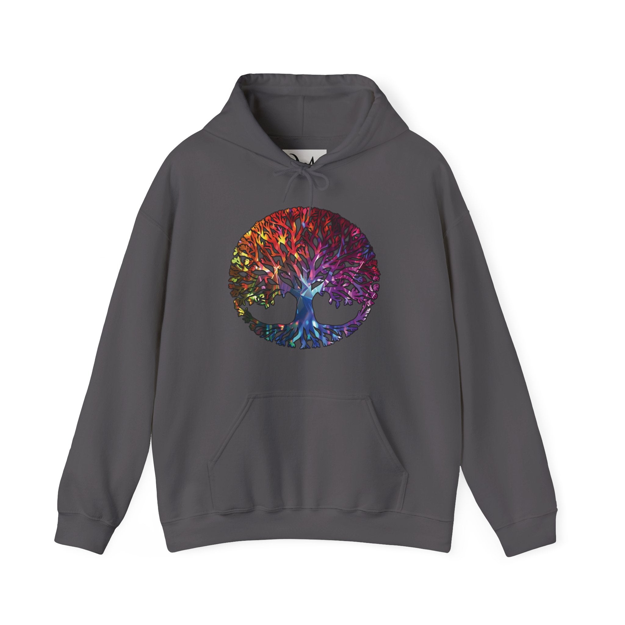 Unapologetically Neurodivergent Hoodie-Holographic Crystal Tree Design, Bold Identity Statement