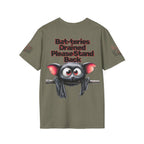 Bat-teries Drained – Cute and Funny Bat T-Shirt