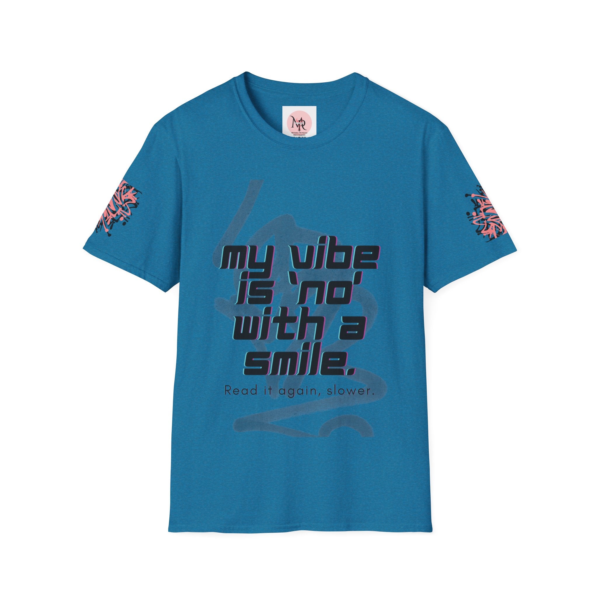 Graffiti Quote Tee – Bold Monochrome