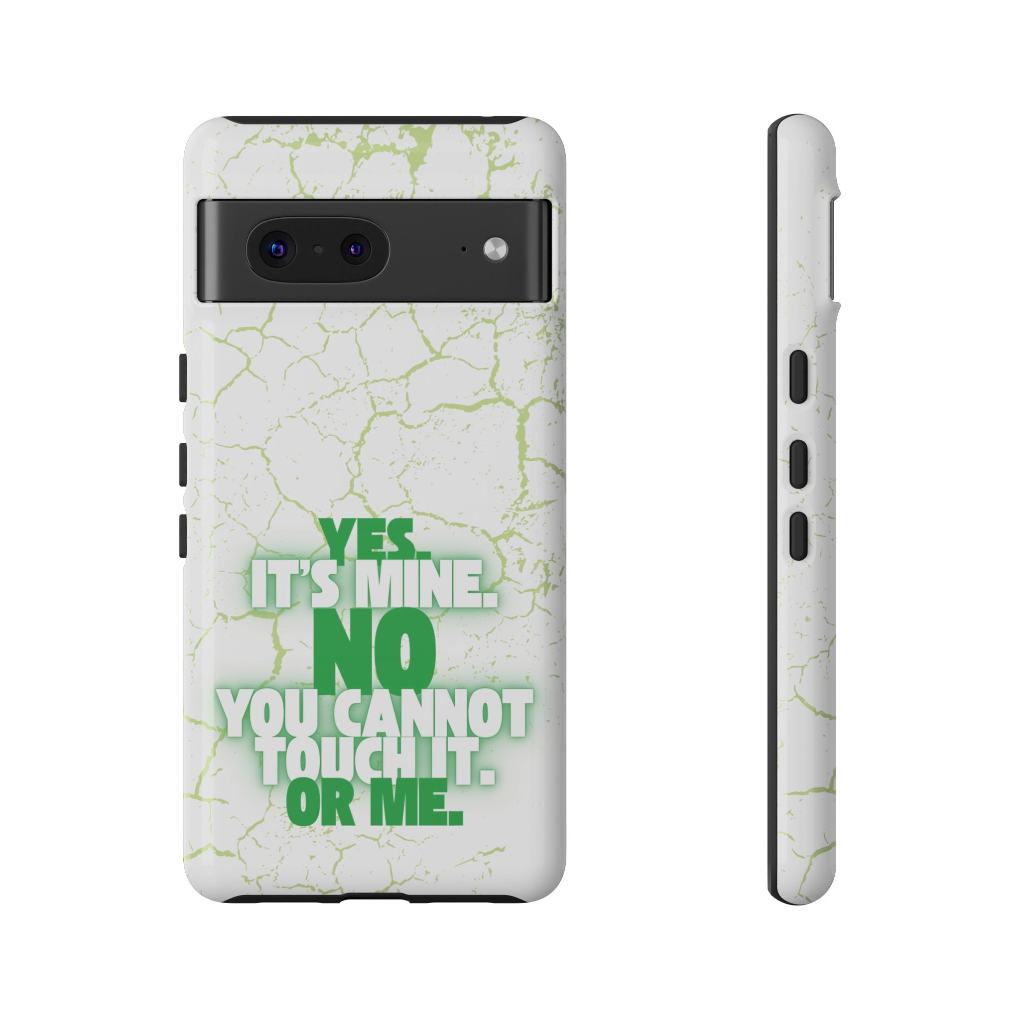 Sassy Quote Marble Crack Phone Case