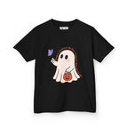 “Trick-or-Treating at My Pace” Kids Halloween T-Shirt – Inclusive Ghost & Pumpkin Design