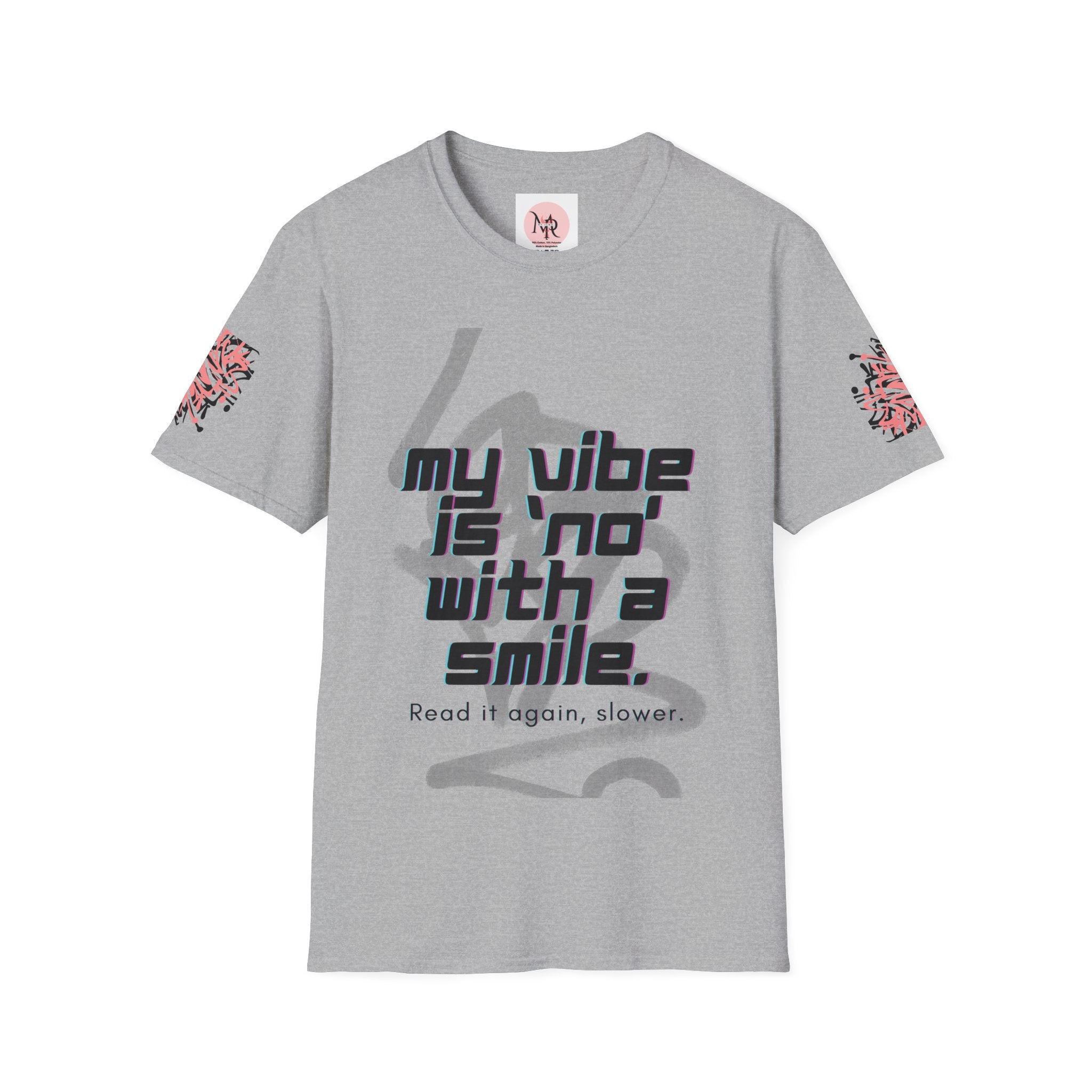 Graffiti Quote Tee – Bold Monochrome