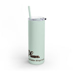 Witch, Please , Skinny Matte Tumbler with Straw (20oz / 600ml)