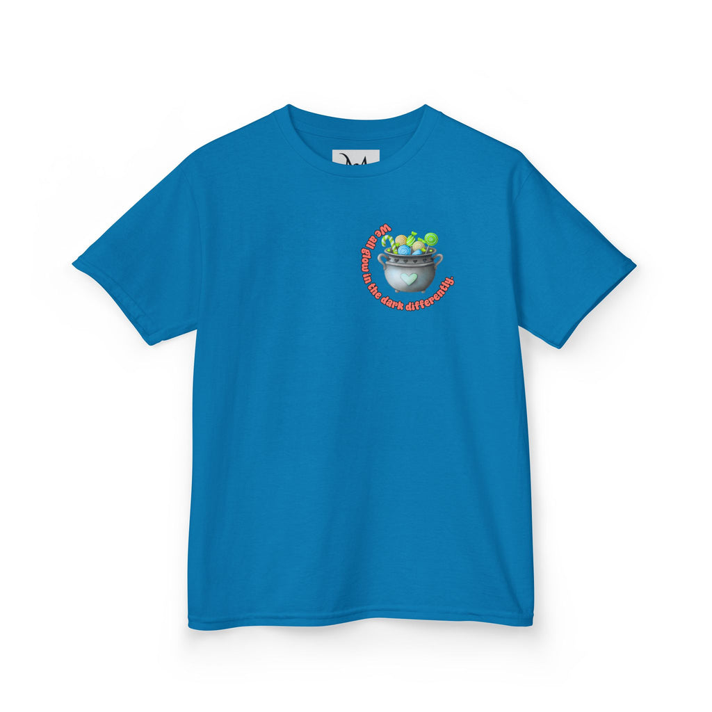 “Boo! Different Brains Are Cool Too” Kids Halloween T-Shirt – Inclusive Slogan Tee