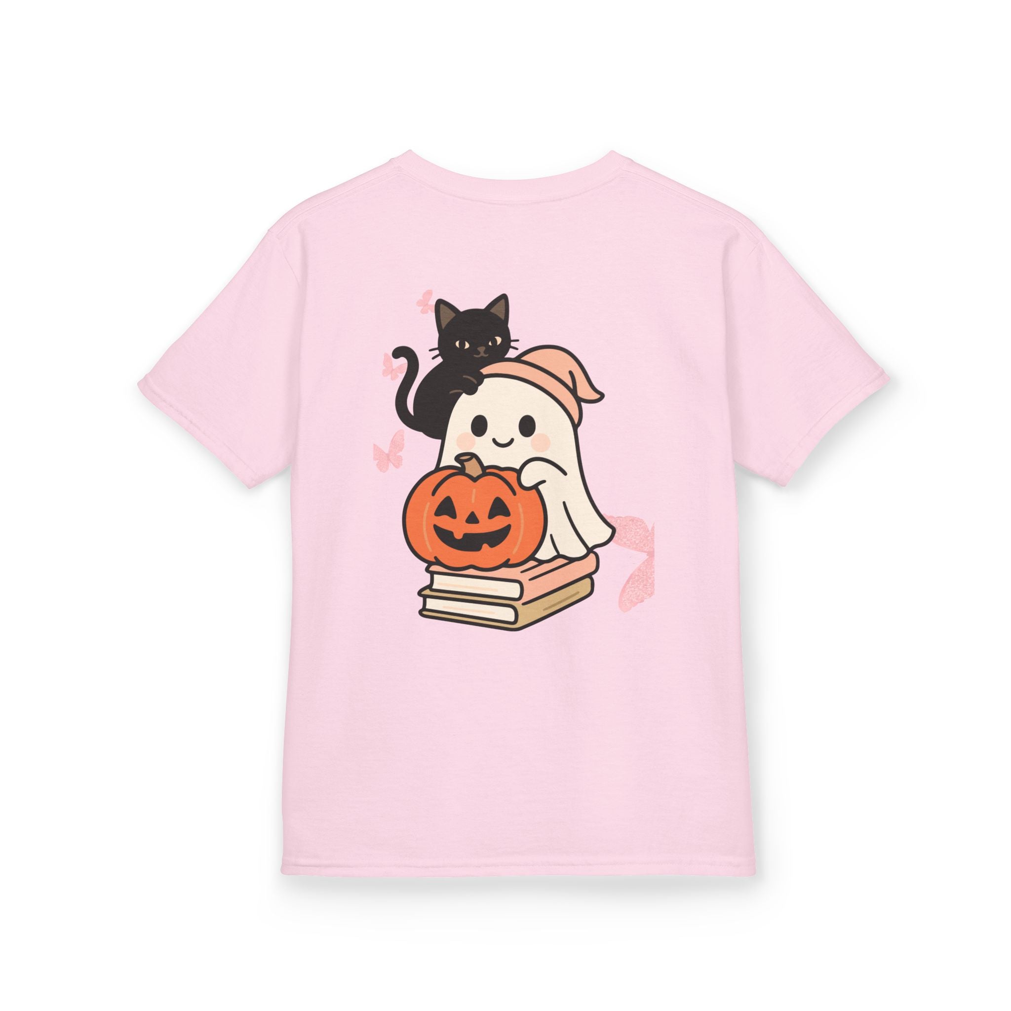 “Trick-or-Treating at My Pace” Kids Halloween T-Shirt – Inclusive Ghost & Pumpkin Design