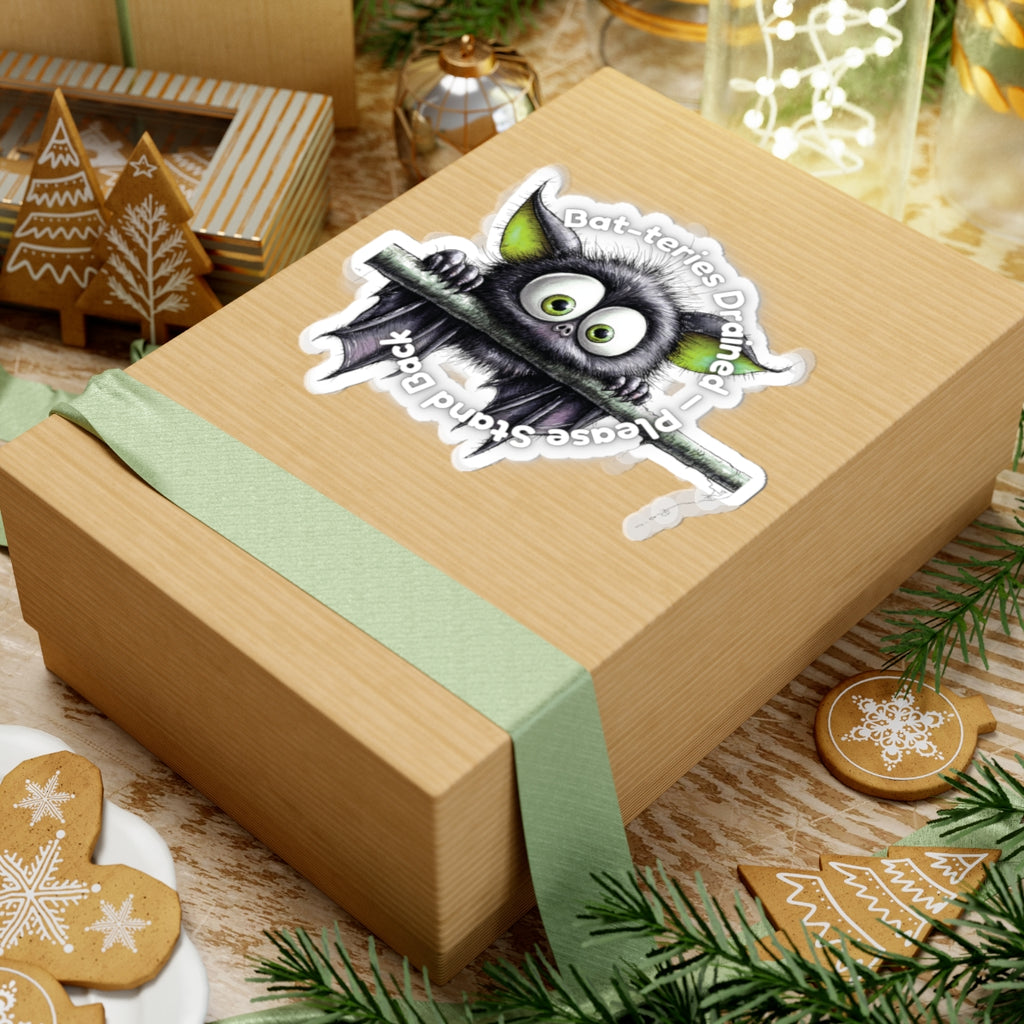 Bat-teries Drained – Bat Sticker