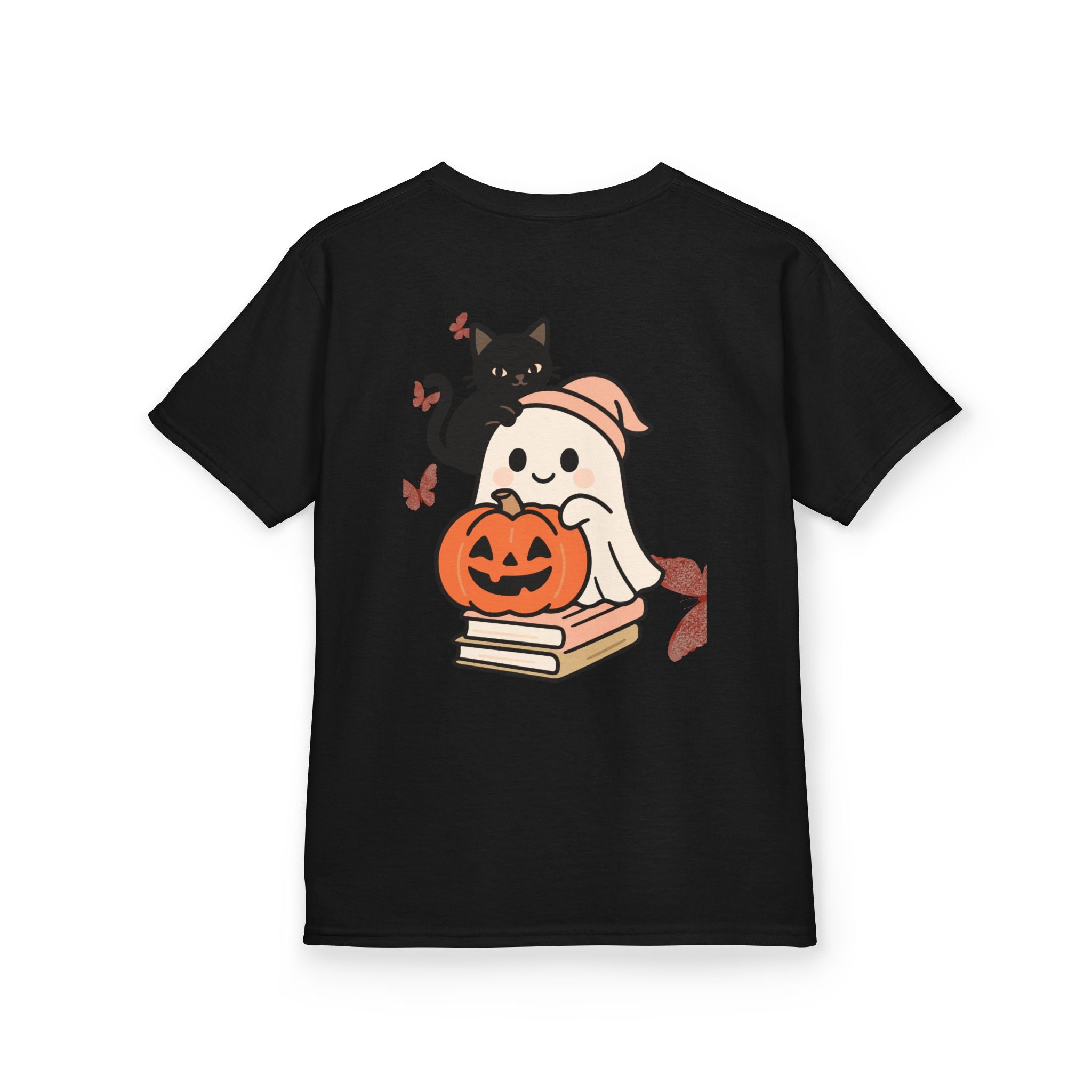 “Trick-or-Treating at My Pace” Kids Halloween T-Shirt – Inclusive Ghost & Pumpkin Design