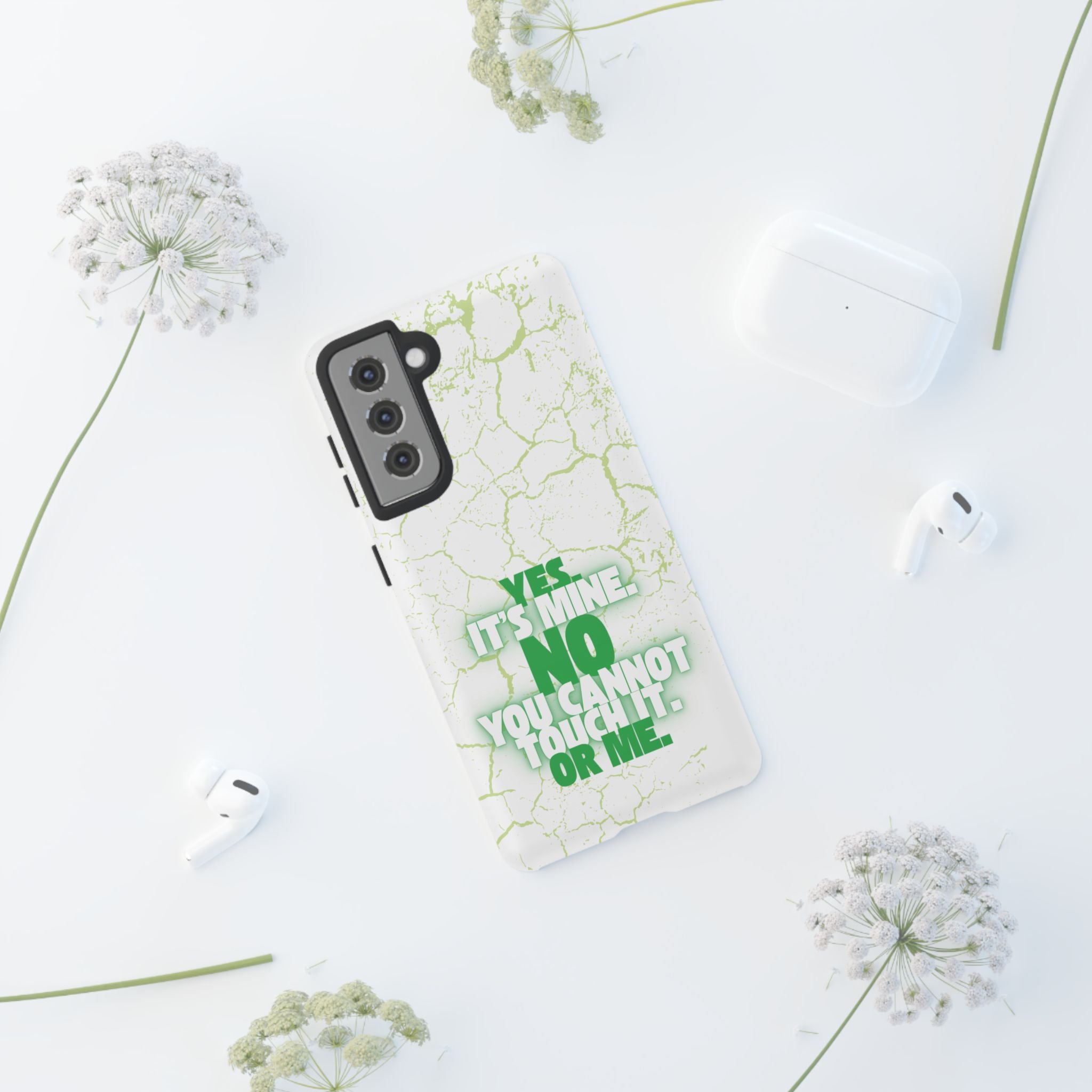 Sassy Quote Marble Crack Phone Case