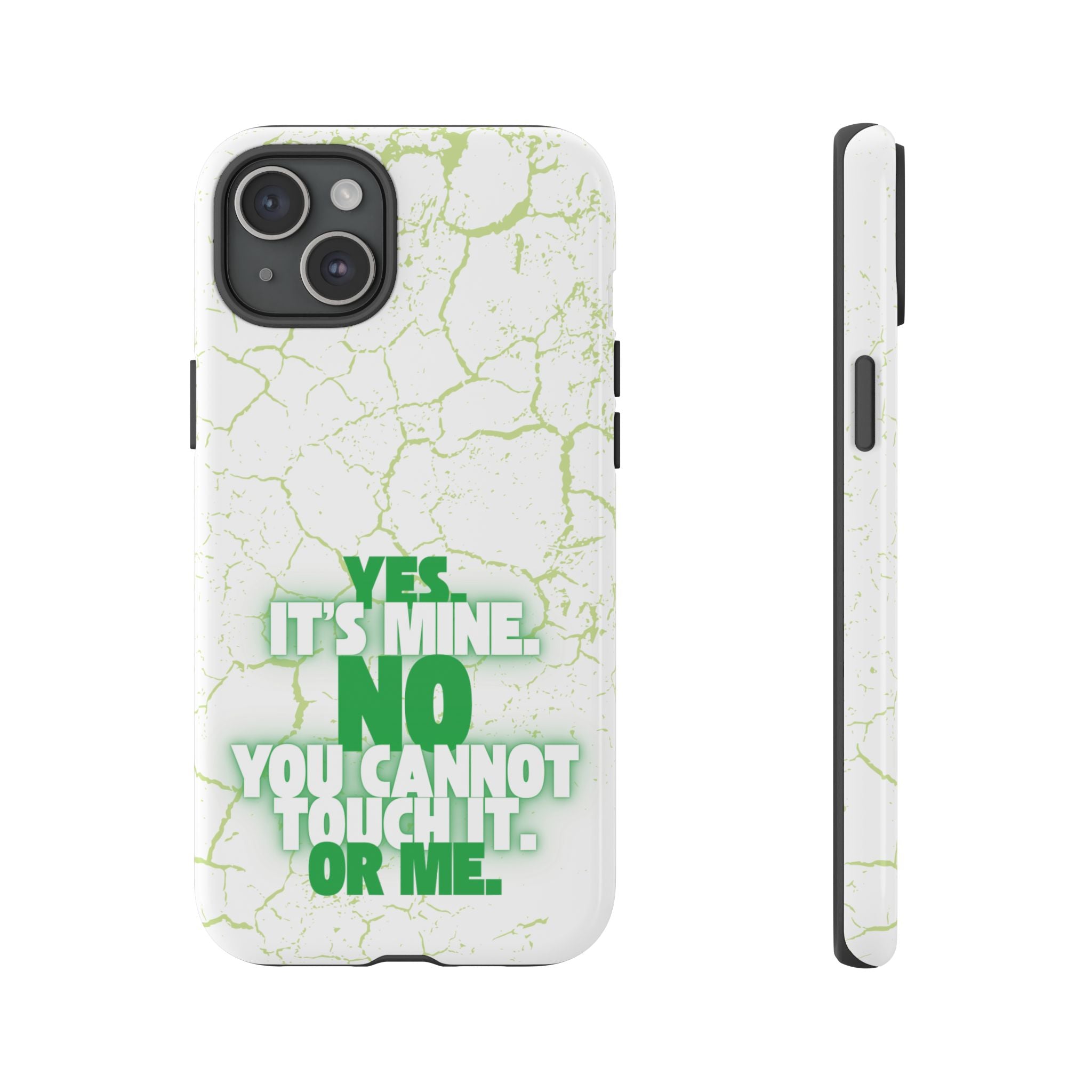 Sassy Quote Marble Crack Phone Case