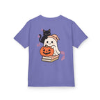 “Trick-or-Treating at My Pace” Kids Halloween T-Shirt – Inclusive Ghost & Pumpkin Design