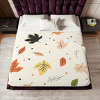 Crisp Leaves Sherpa Blanket – Snug & Seasonal
