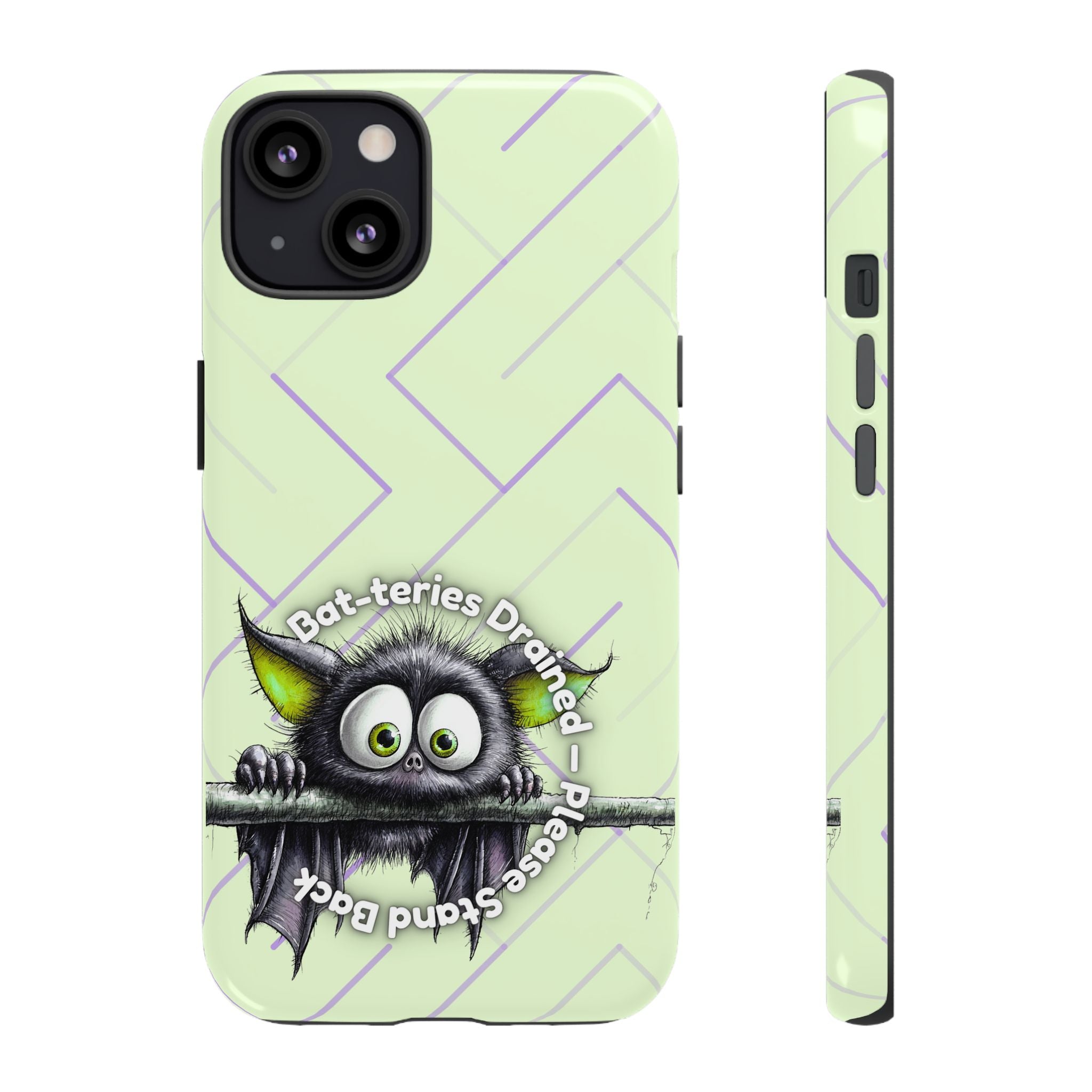 Bat-teries Drained Phone Case – Quirky Bat