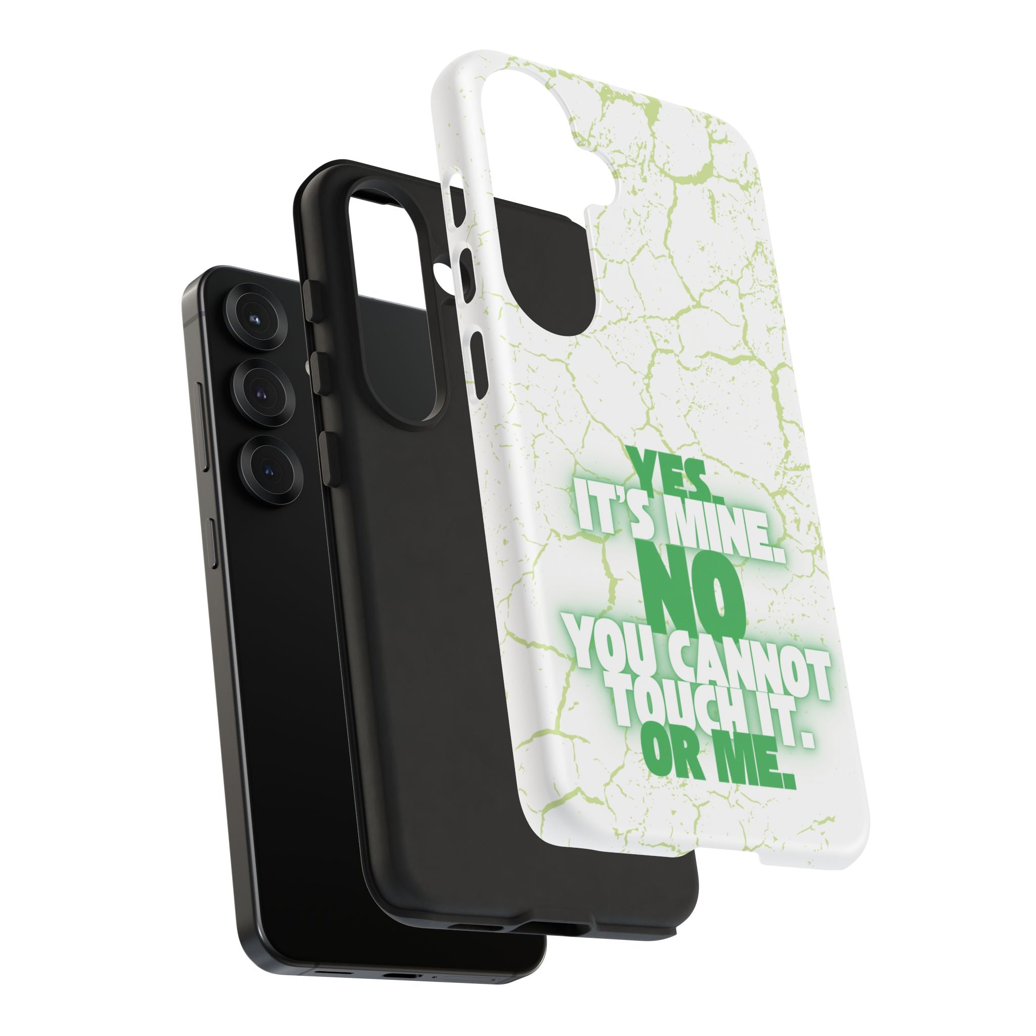 Sassy Quote Marble Crack Phone Case