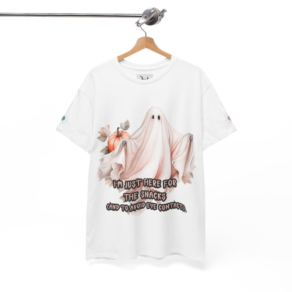 Here for the Snacks (and Avoiding Eye Contact) Halloween Tee