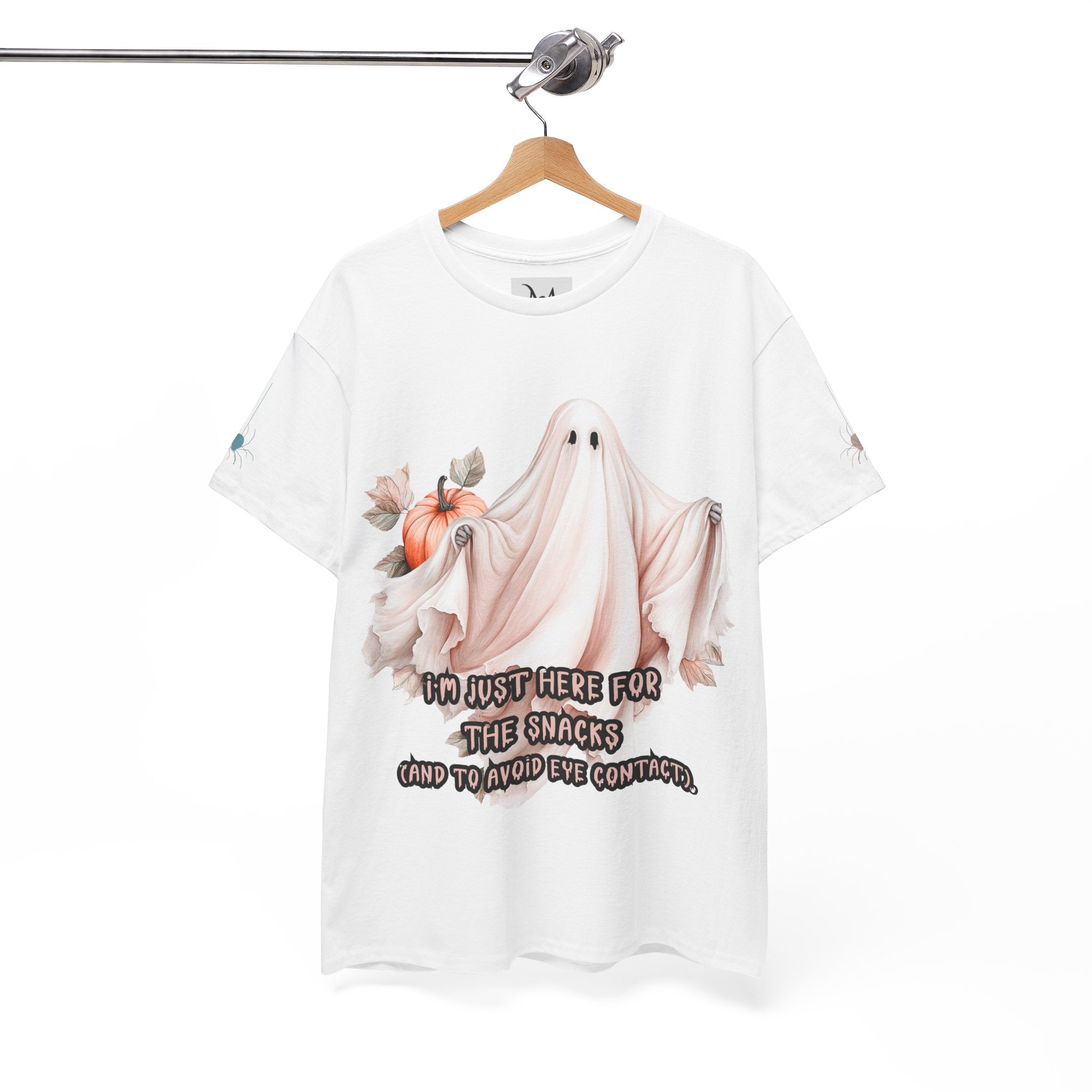 Here for the Snacks (and Avoiding Eye Contact) Halloween Tee
