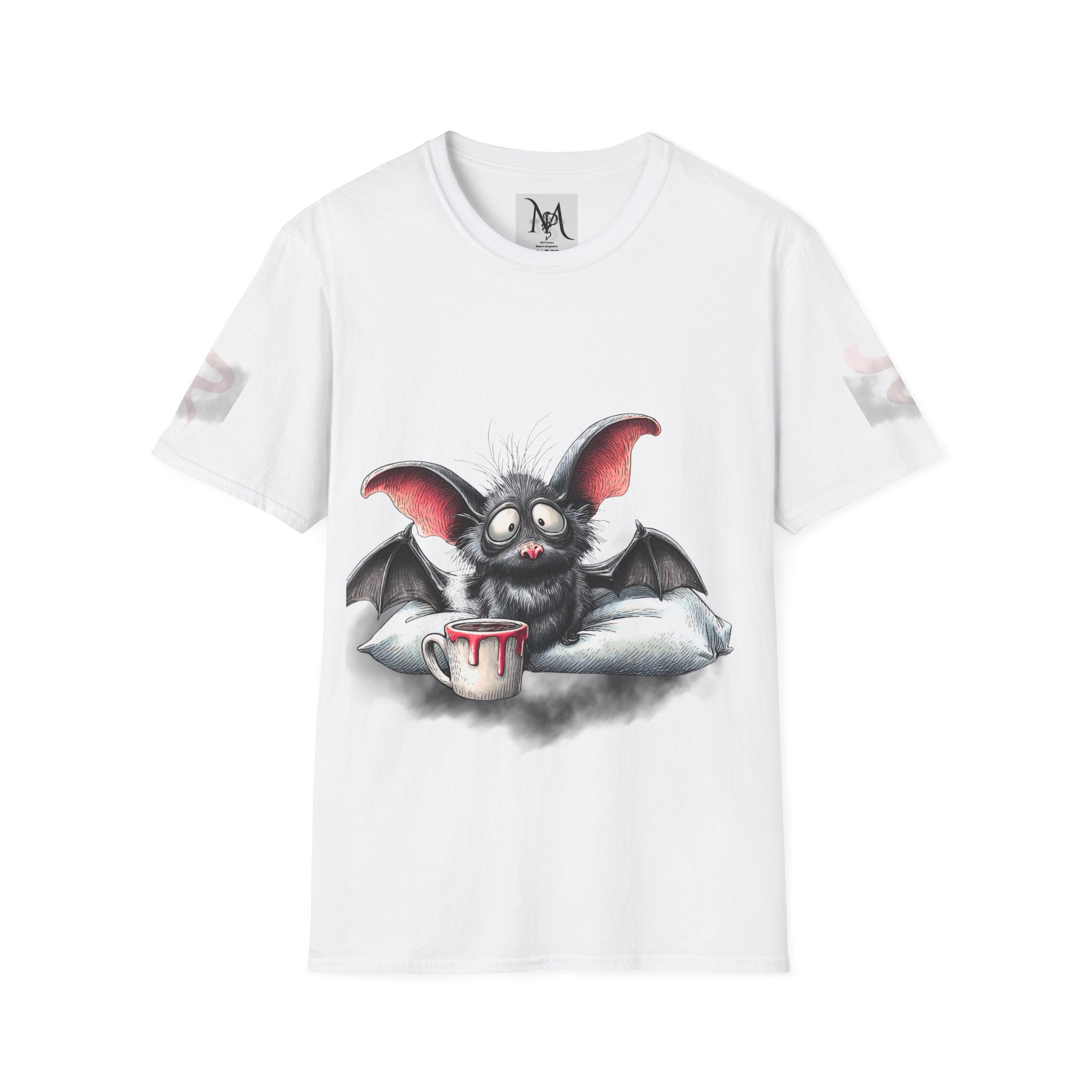 Bat-teries Drained – Cute and Funny Bat T-Shirt