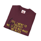 Therapy Didn’t Make Me Nicer Tee – Lightbulb Design