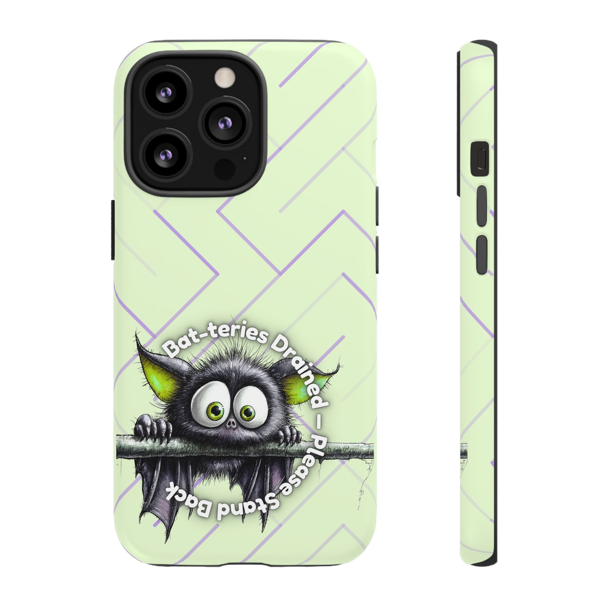 Bat-teries Drained Phone Case – Quirky Bat