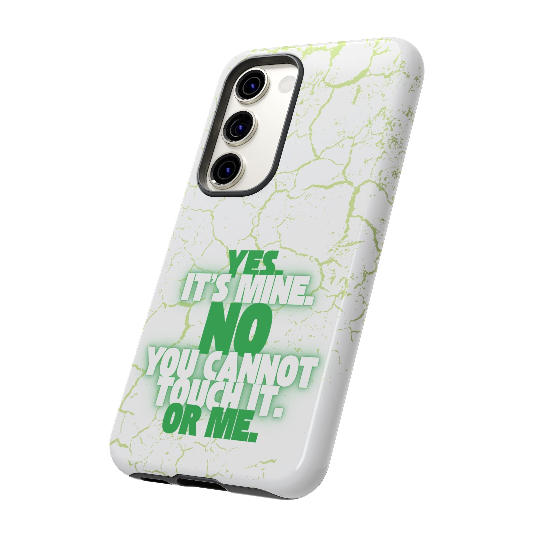 Sassy Quote Marble Crack Phone Case