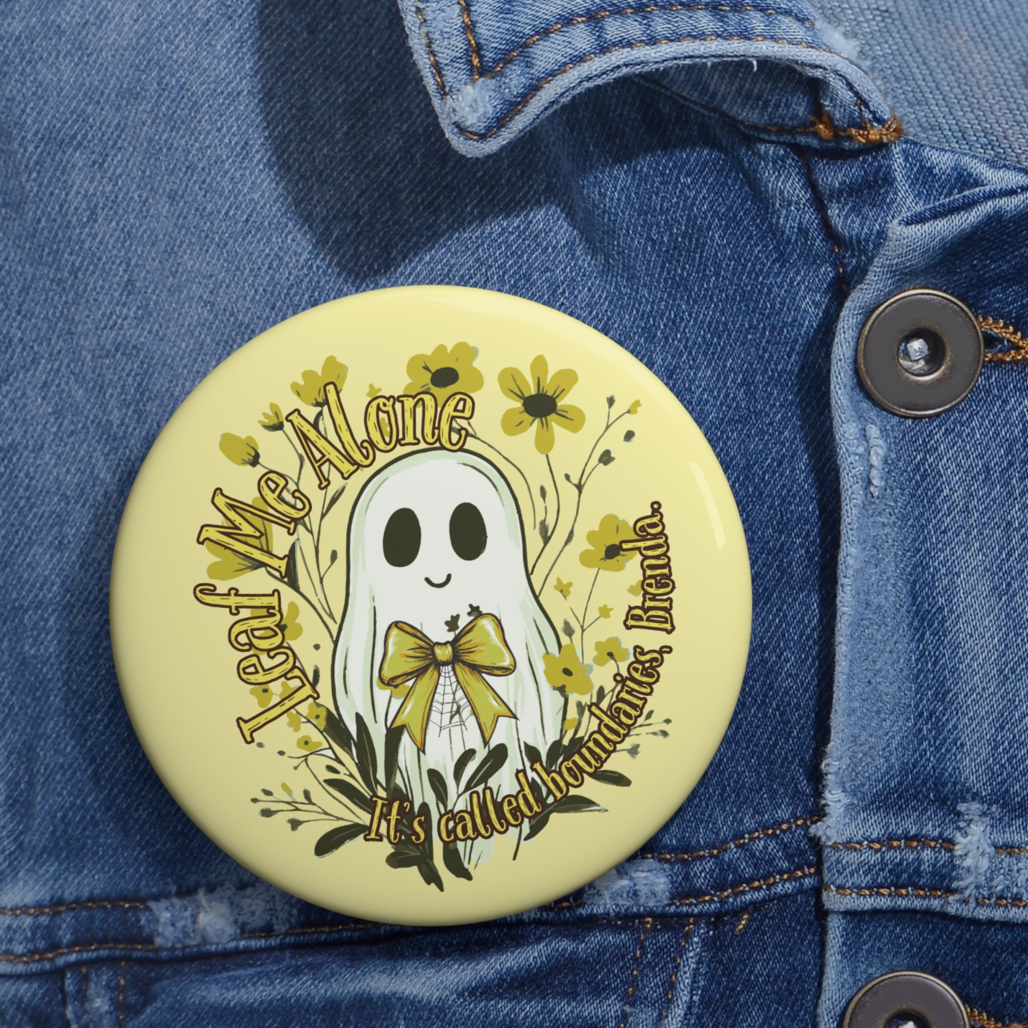 Boundary-Inclusive-Leaf Me Alone – Ghost Boundaries Badge