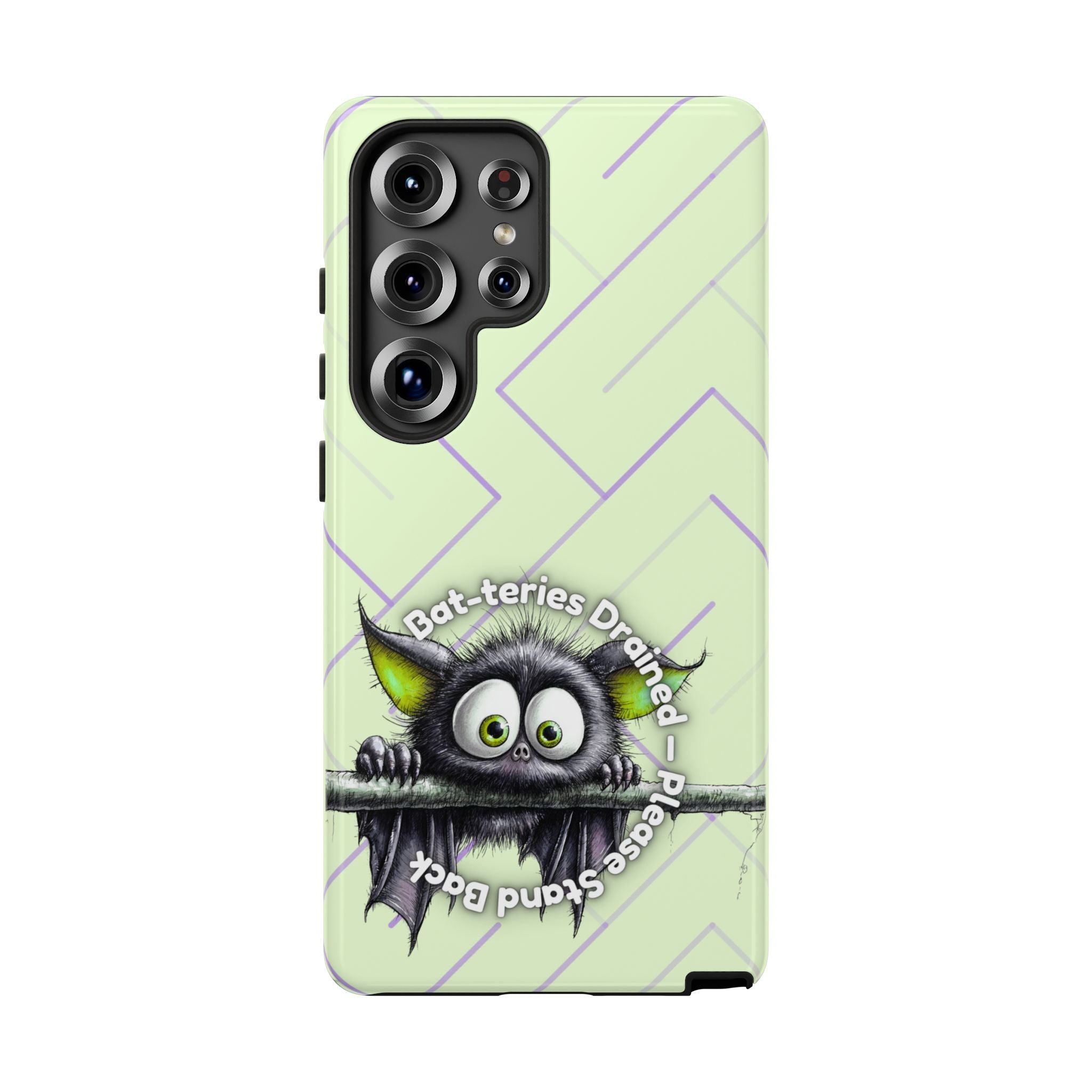 Bat-teries Drained Phone Case – Quirky Bat