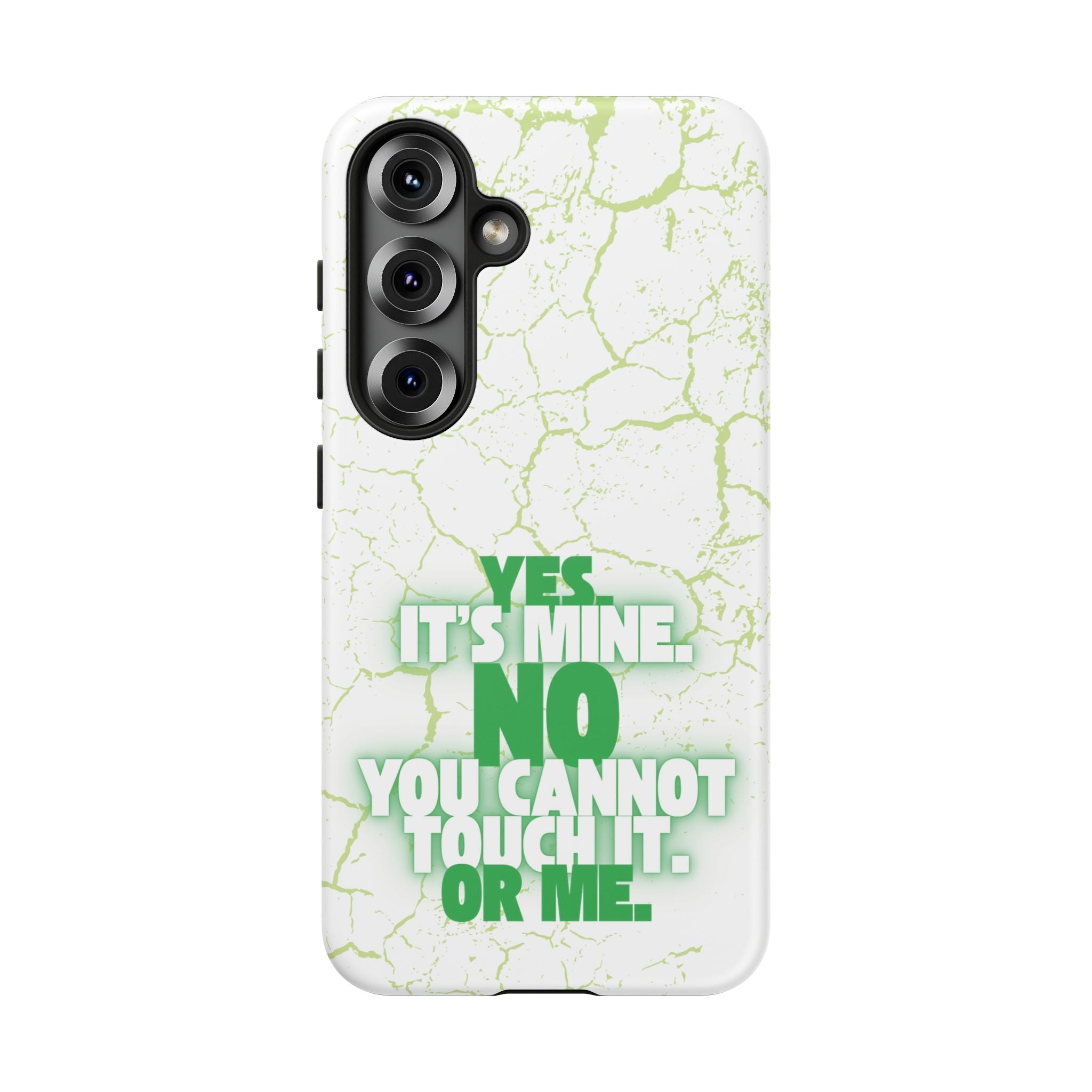 Sassy Quote Marble Crack Phone Case