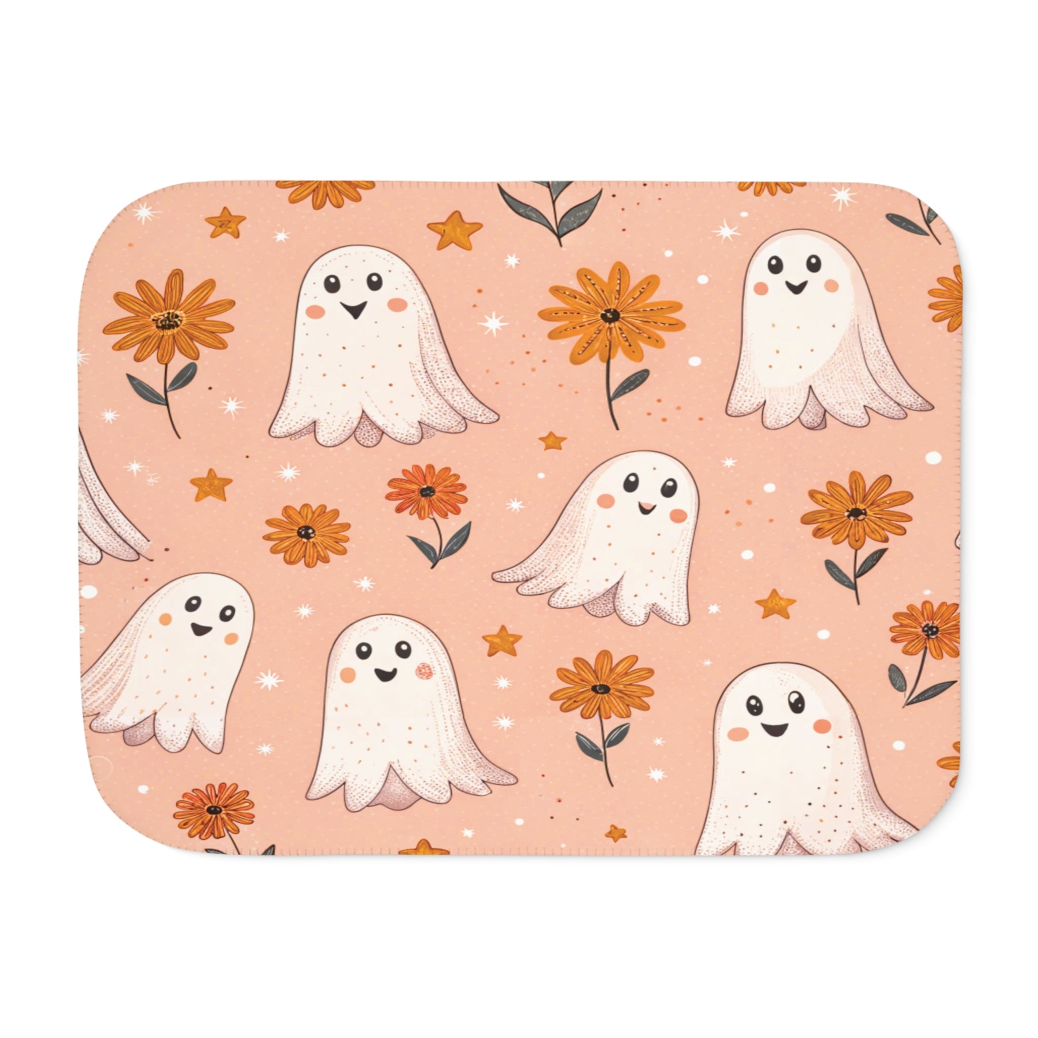 Boo-tiful Ghost Sherpa Blanket – Soft & Seasonal
