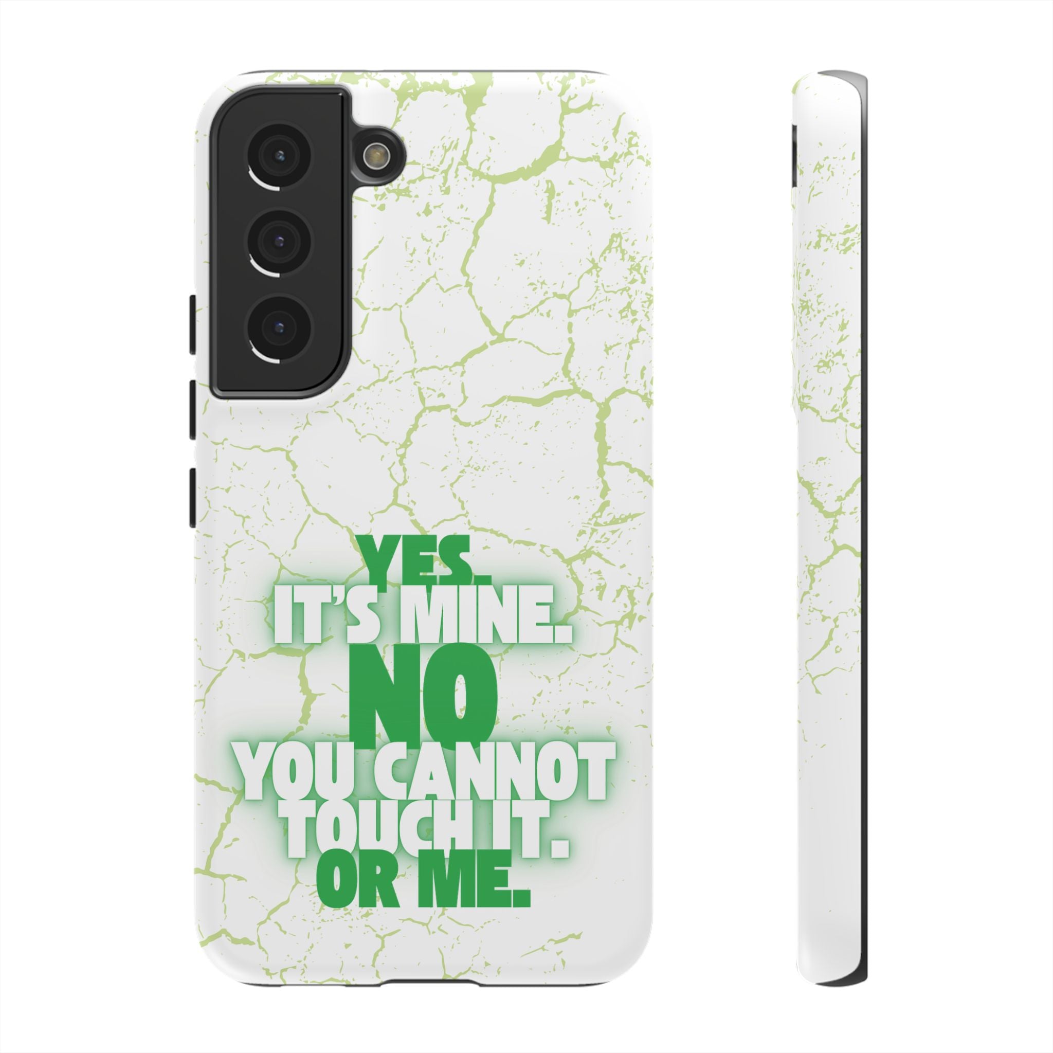 Sassy Quote Marble Crack Phone Case