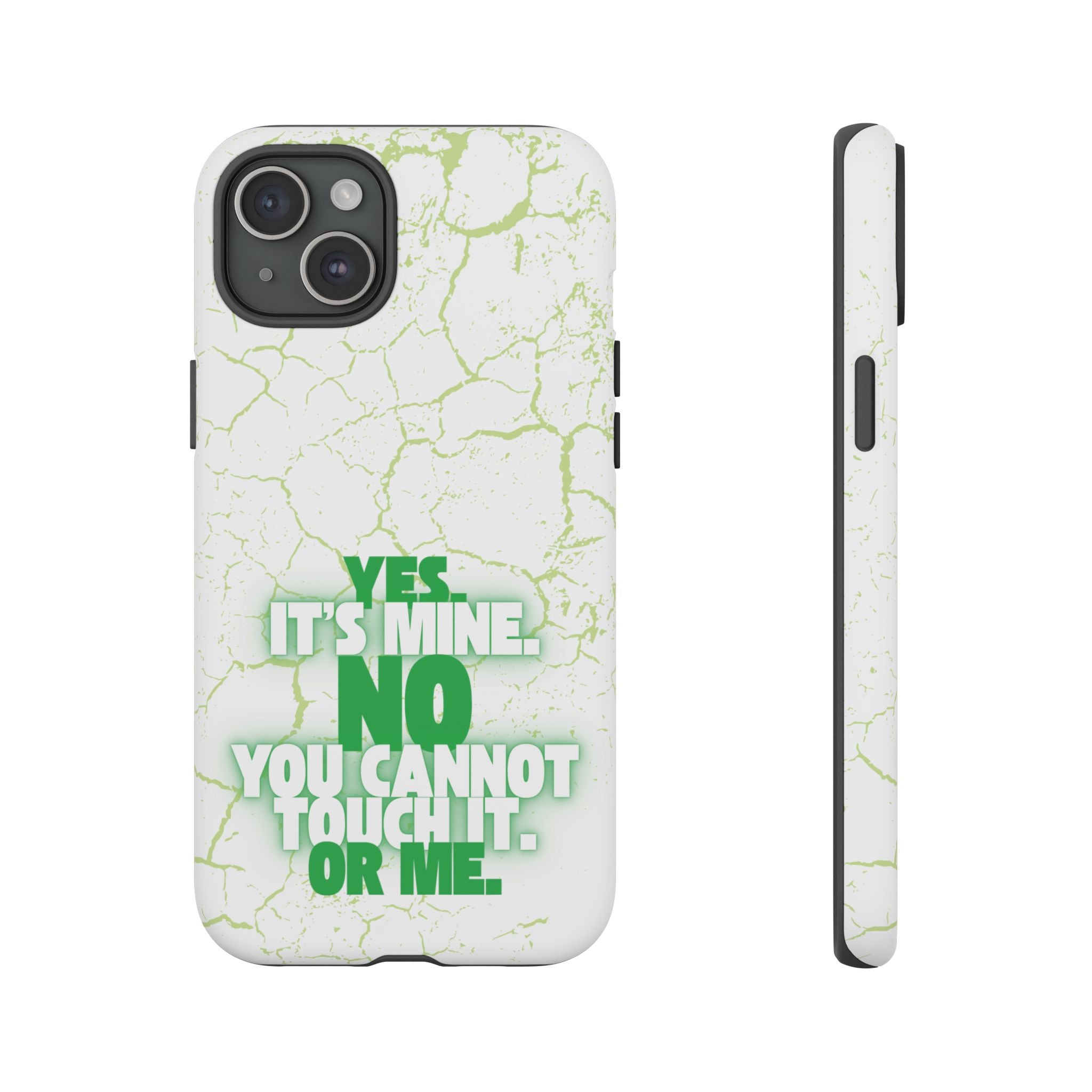 Sassy Quote Marble Crack Phone Case