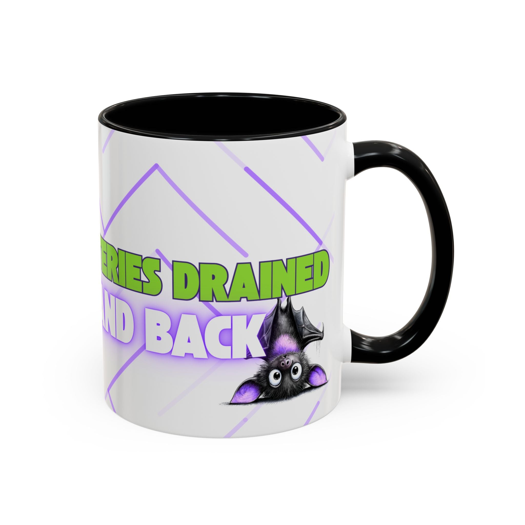Bat-teries Drained Mug – Quirky Bat Design