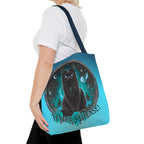 Witch Please Tote Bag – Gothic Black Cat, Spooky Moon Phases, Witchy Aesthetic Shopper