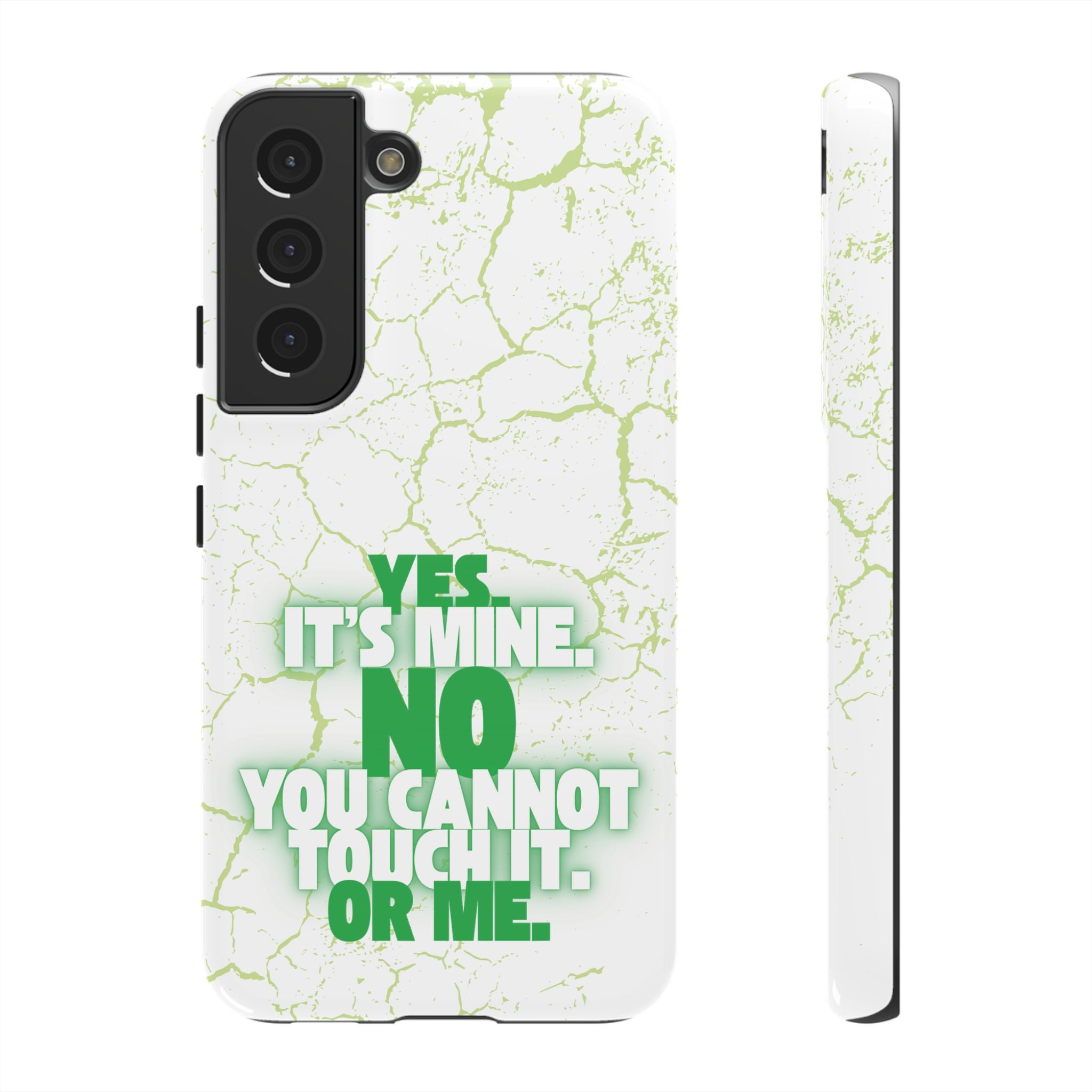 Sassy Quote Marble Crack Phone Case
