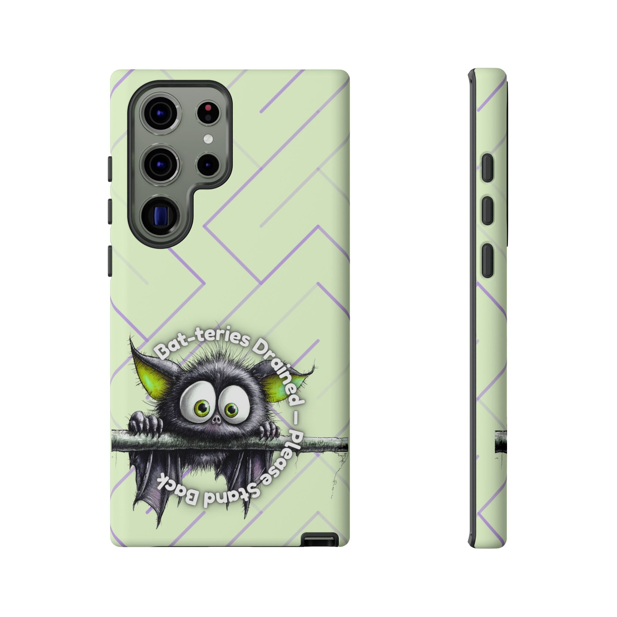 Bat-teries Drained Phone Case – Quirky Bat