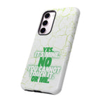 Sassy Quote Marble Crack Phone Case
