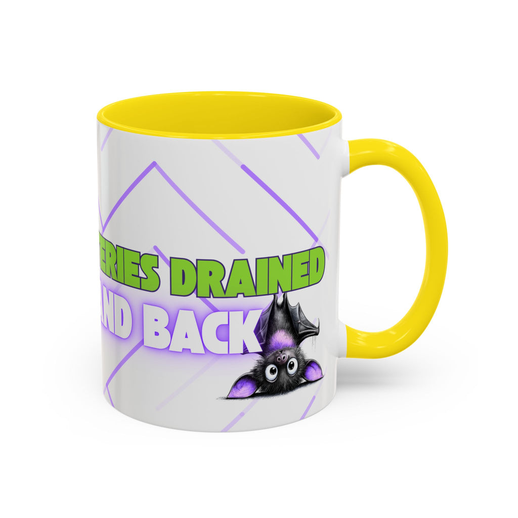 Bat-teries Drained Mug – Quirky Bat Design
