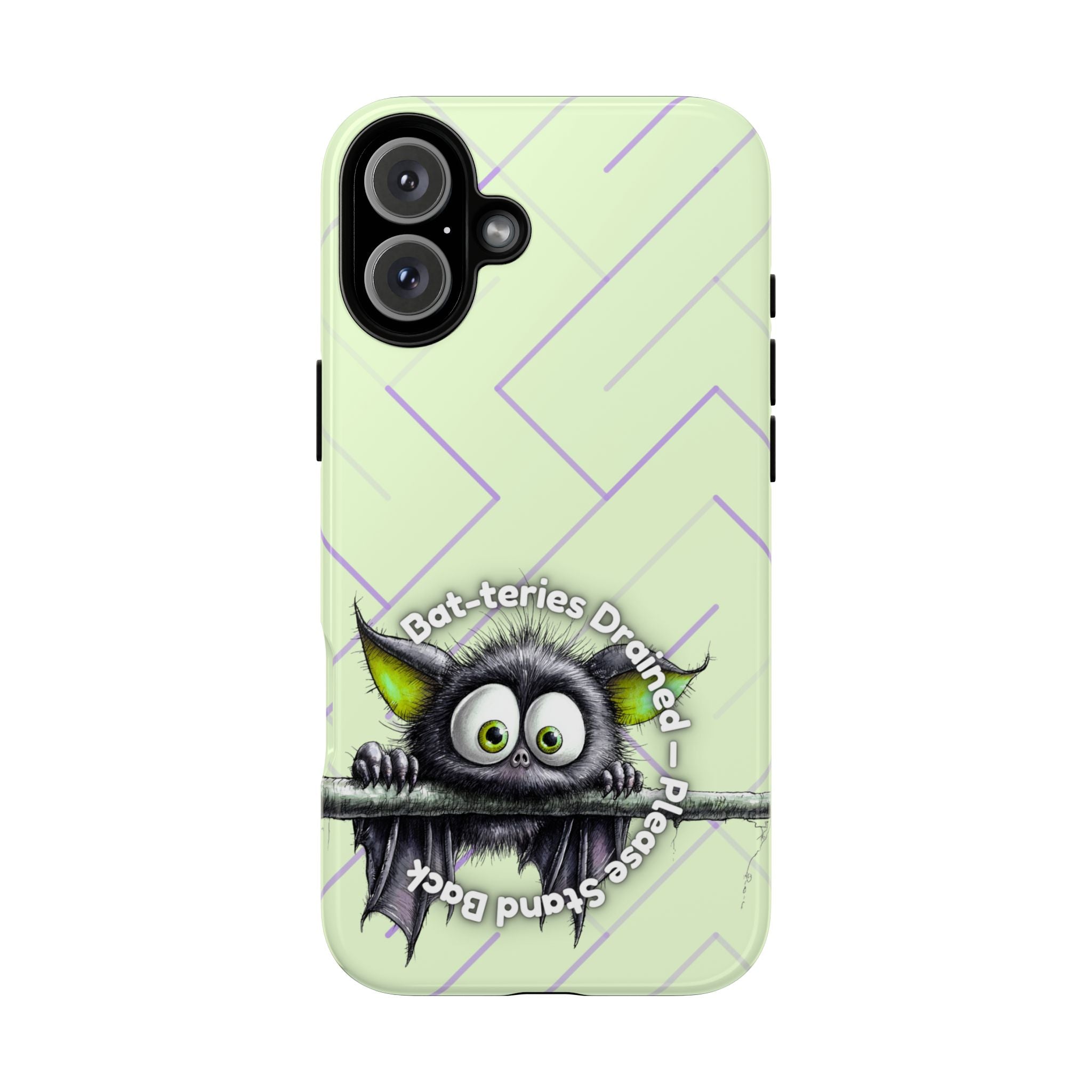 Bat-teries Drained Phone Case – Quirky Bat