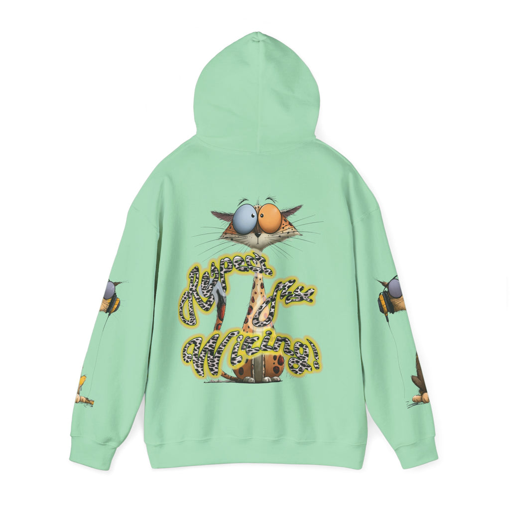 Respect My Wiring Hoodie-Cat Graphic Sweatshirt