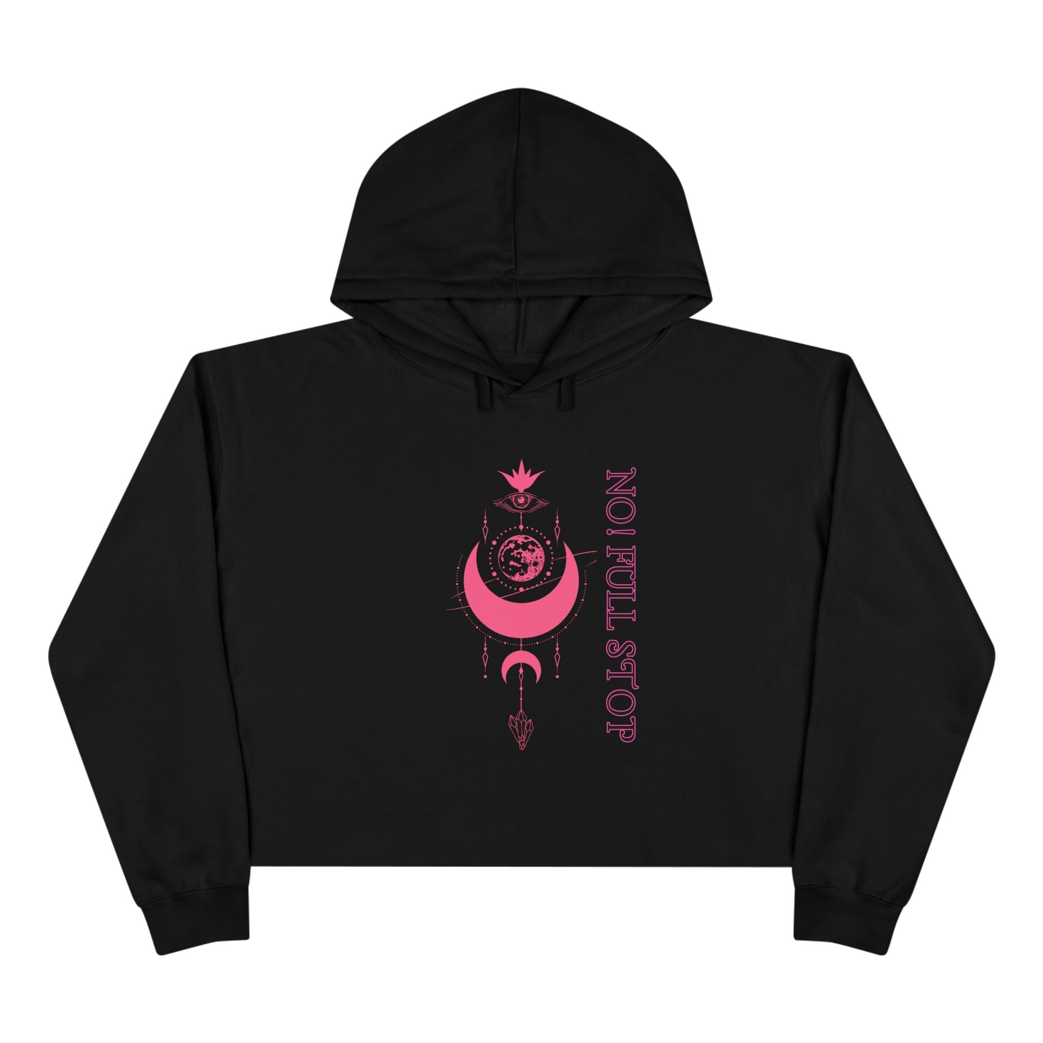 No! Full StopInclusive  Crop Hoodie – Lunar Lotus