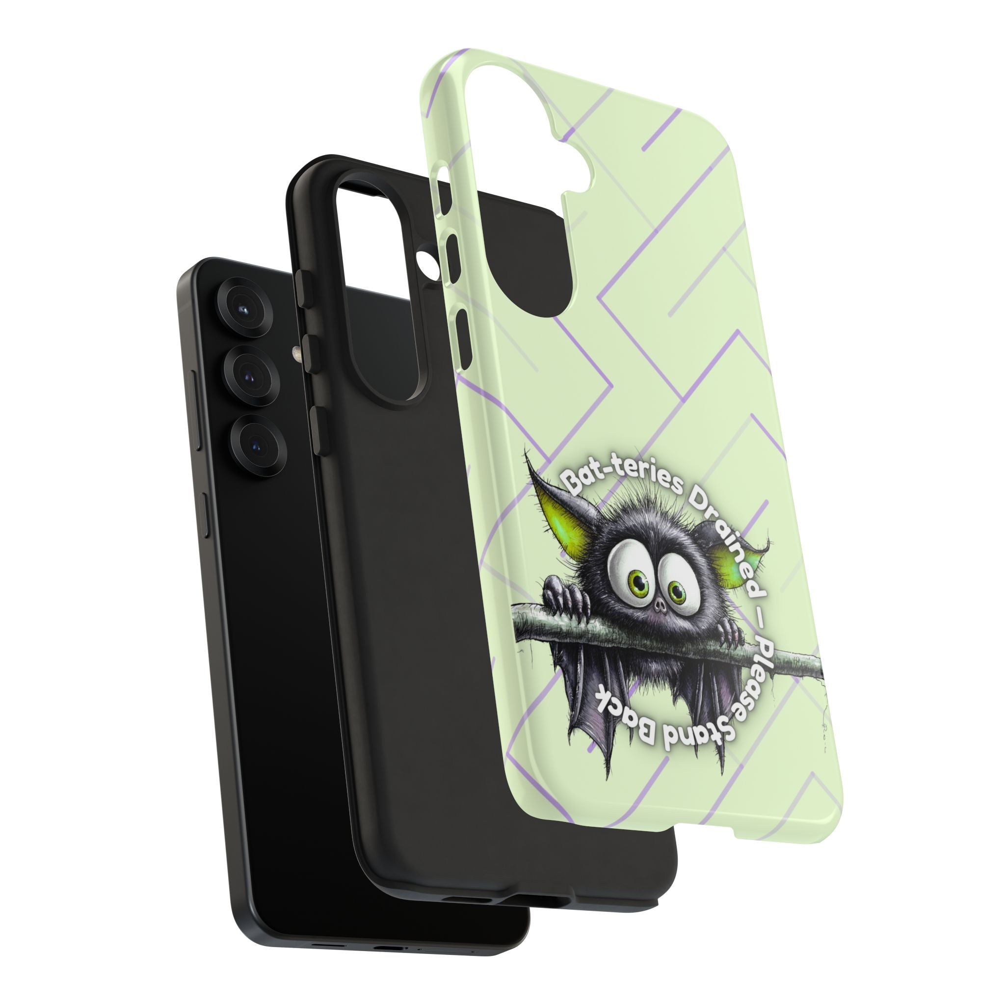 Bat-teries Drained Phone Case – Quirky Bat