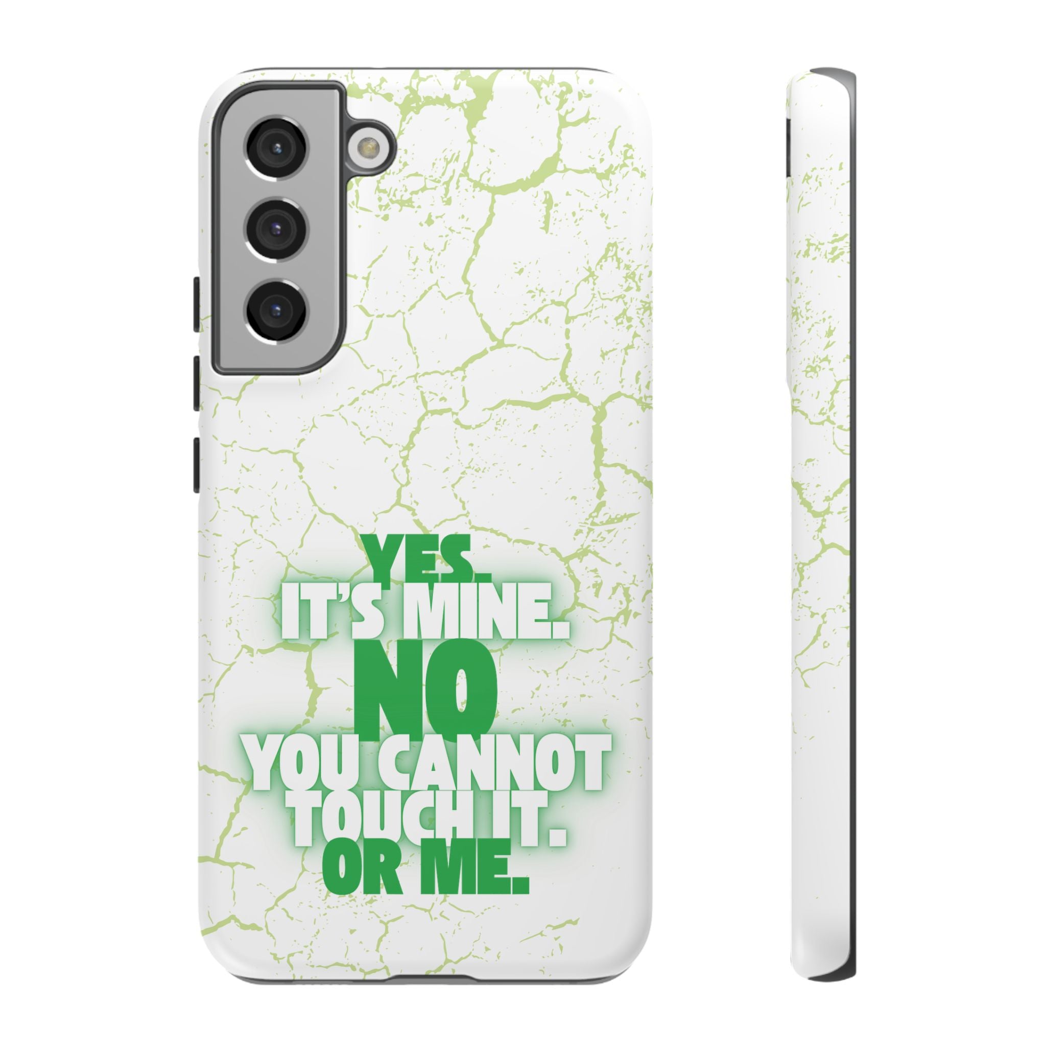 Sassy Quote Marble Crack Phone Case