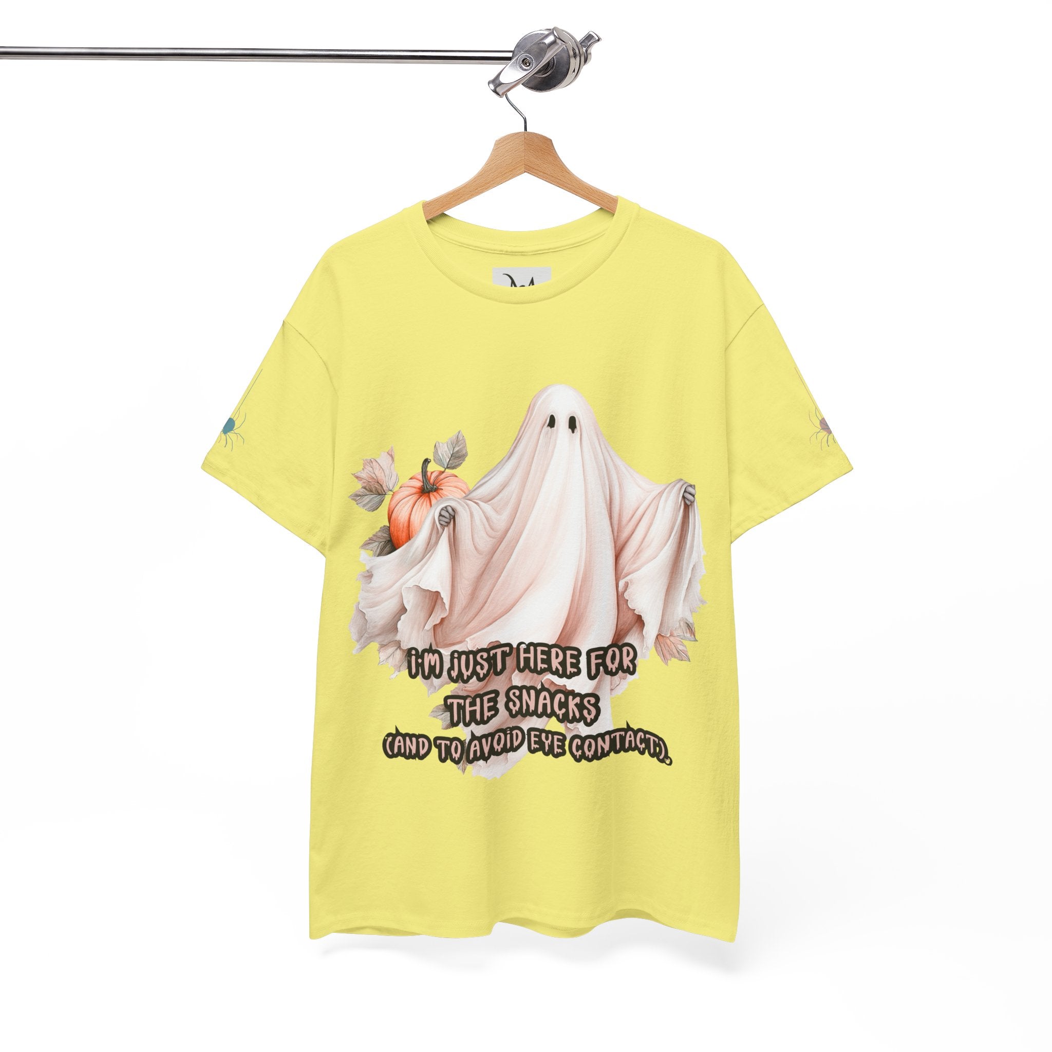 Here for the Snacks (and Avoiding Eye Contact) Halloween Tee
