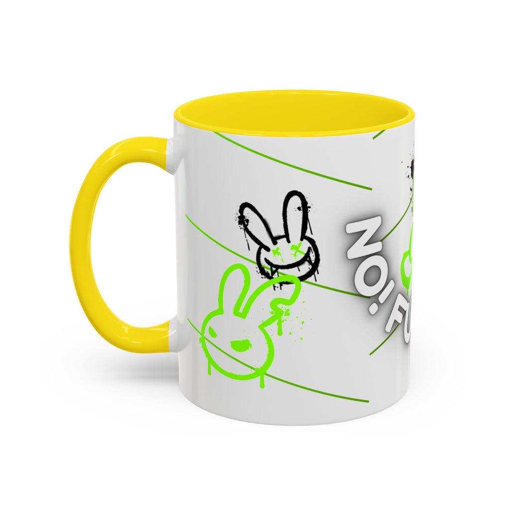No! Full Stop Mug – Neon Graffiti Bear