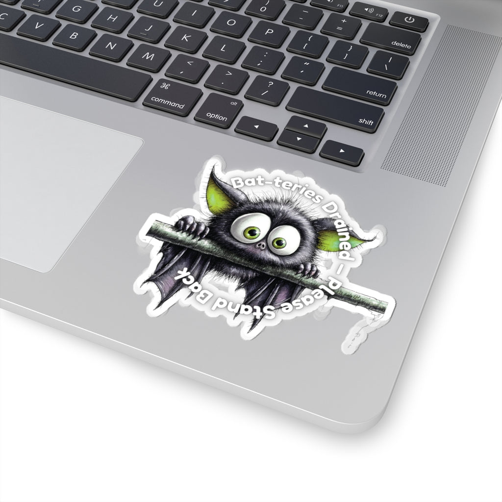 Bat-teries Drained – Bat Sticker