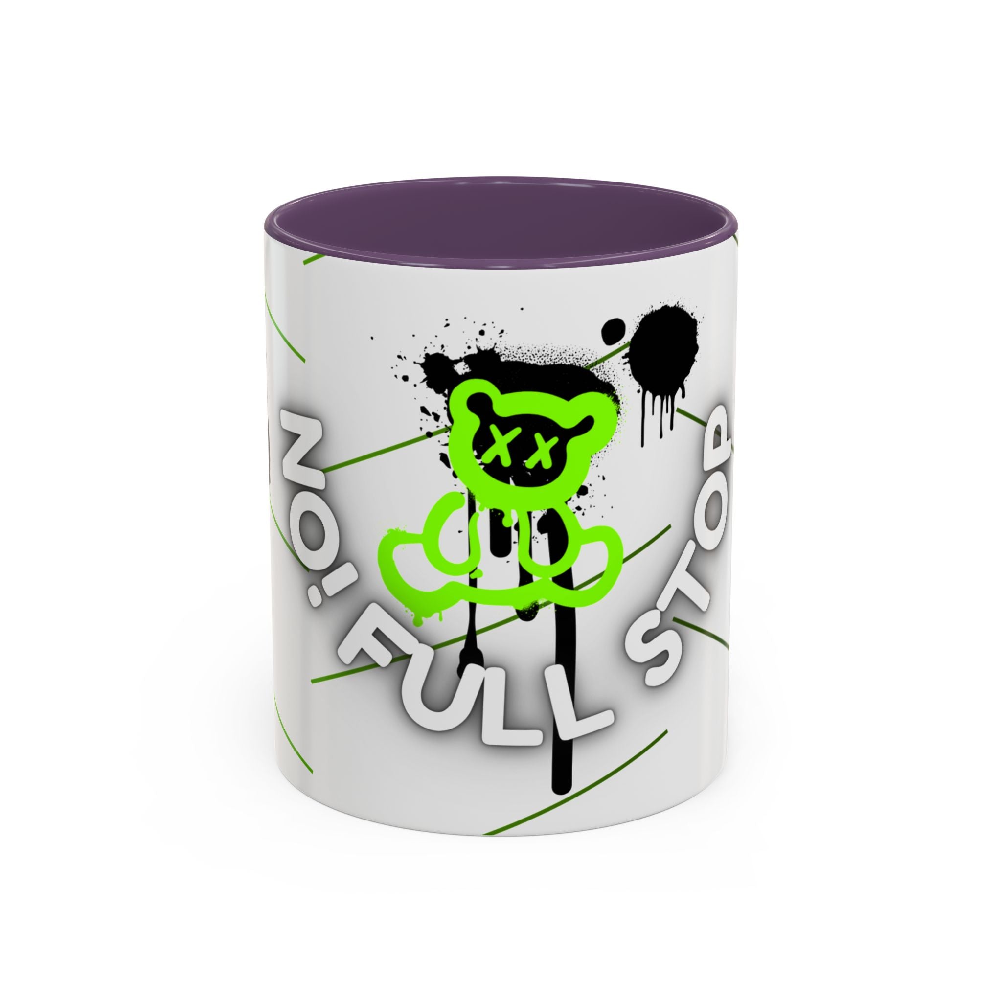 No! Full Stop Mug – Neon Graffiti Bear