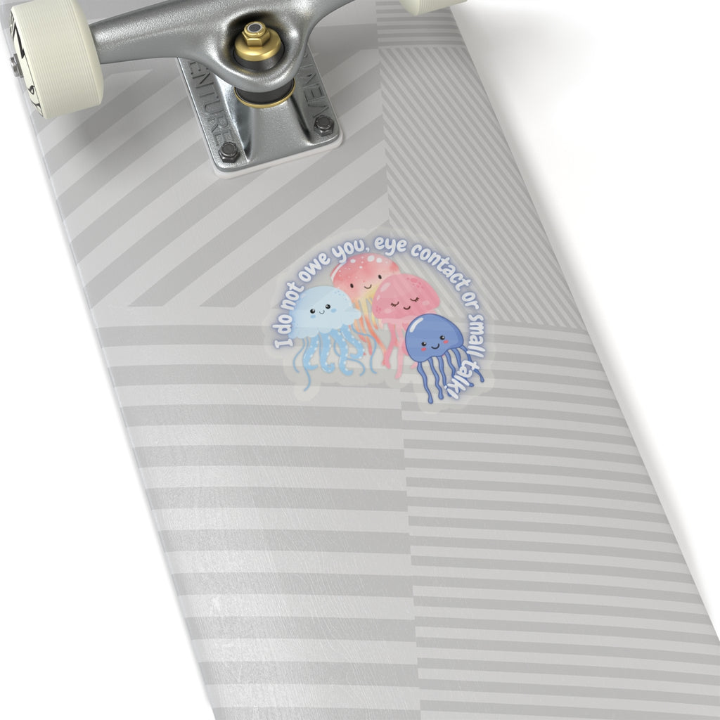 No Eye Contact Jellyfish Sticker