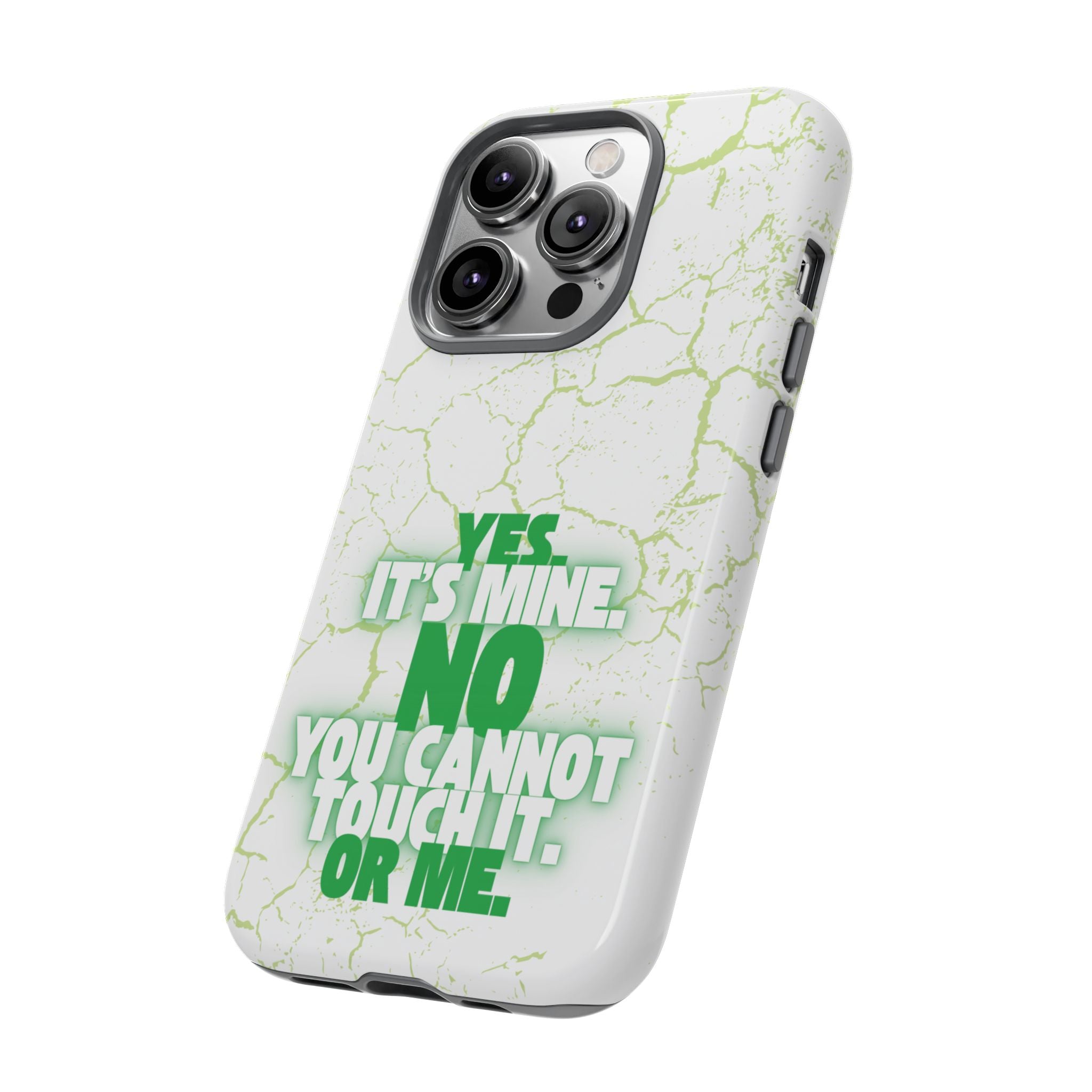 Sassy Quote Marble Crack Phone Case